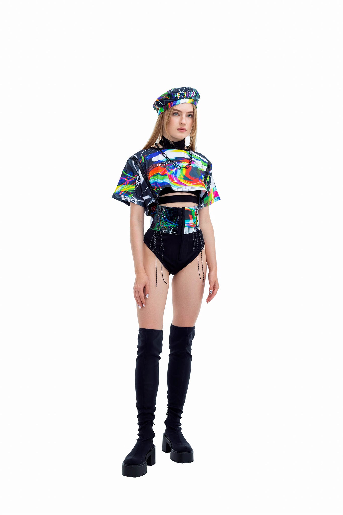 Distorted Techno Beret