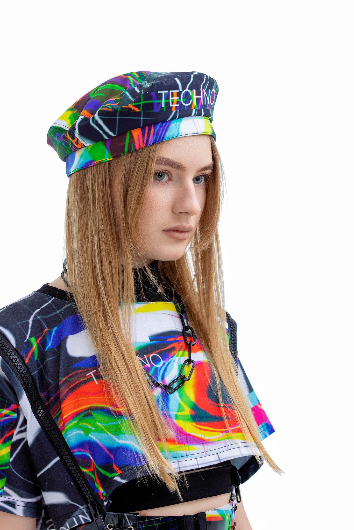Distorted Techno Beret