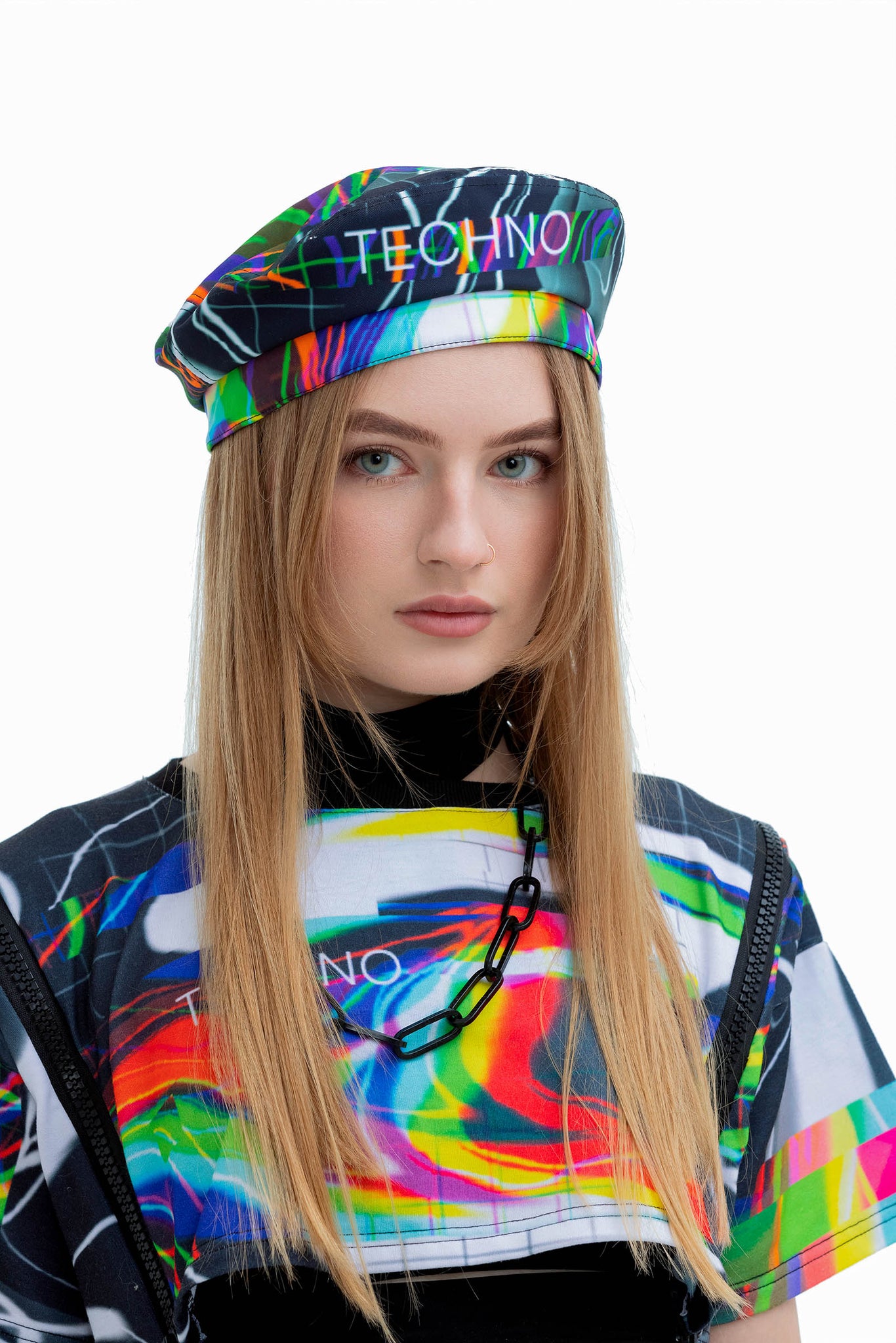 Distorted Techno Beret