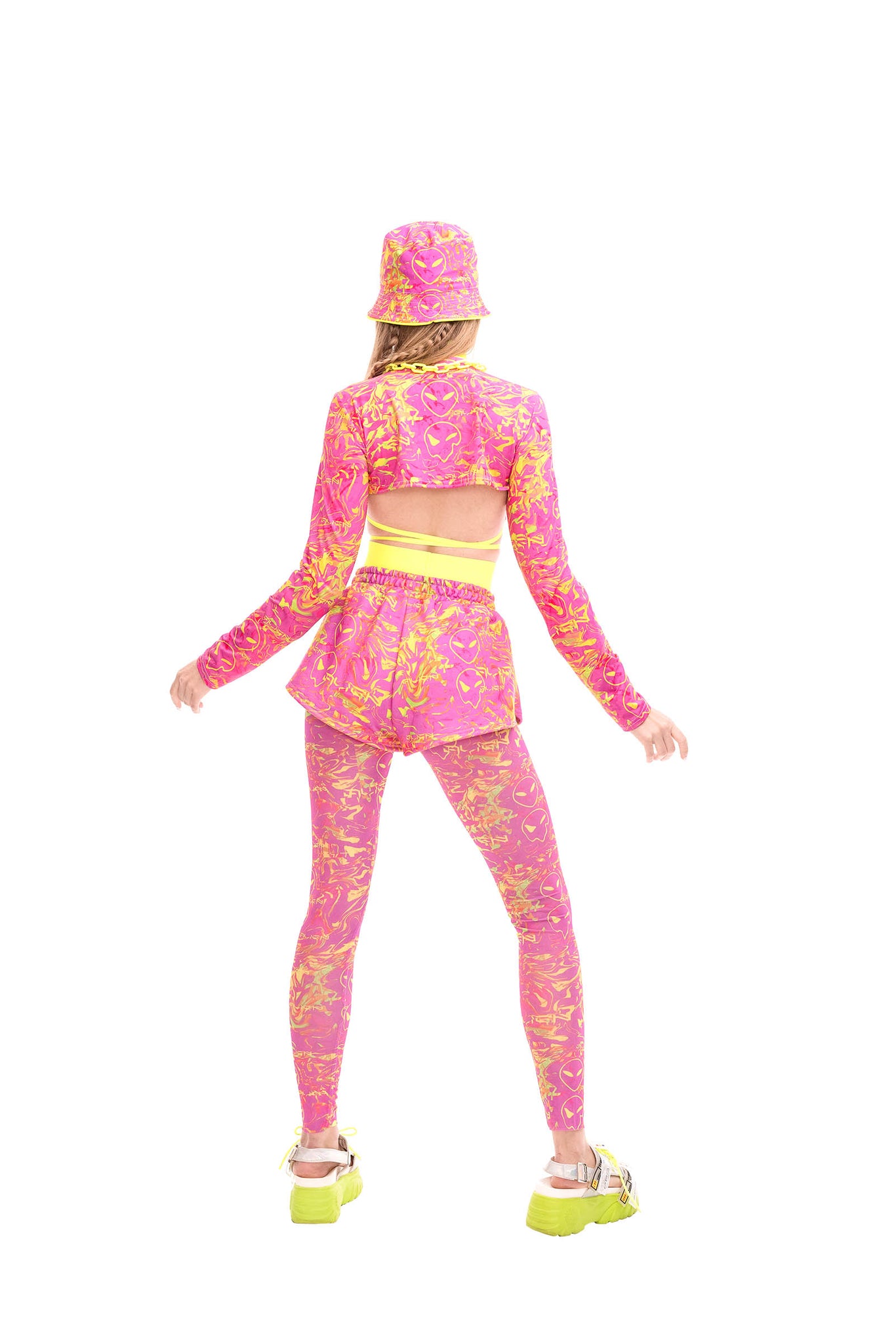 Pink Alien Bucket hat