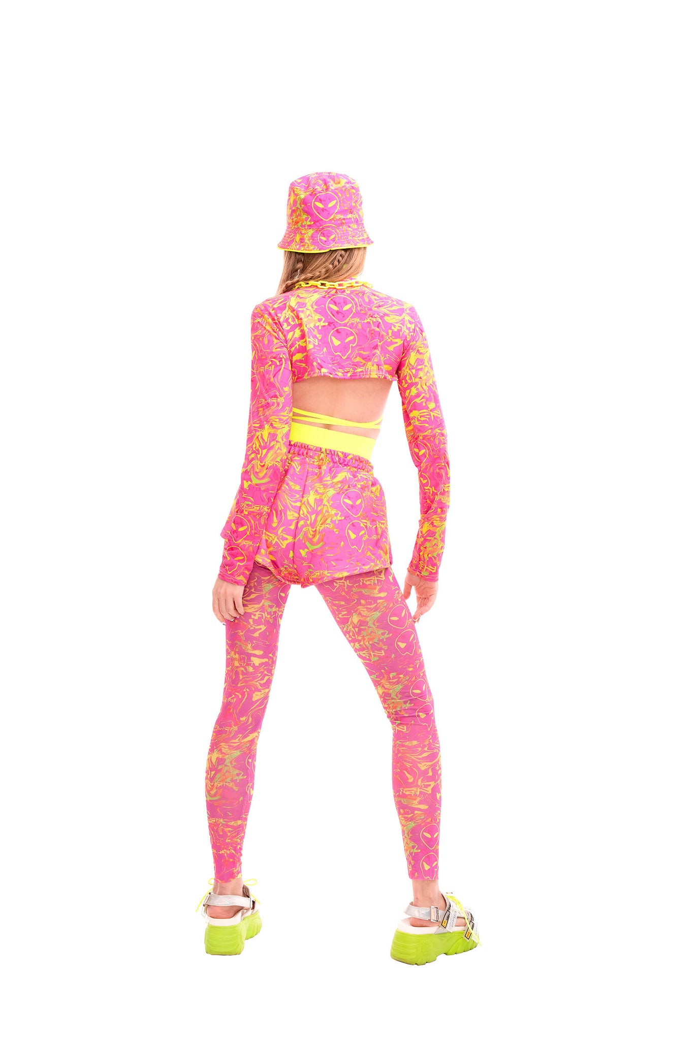 Pink Alien Bucket hat