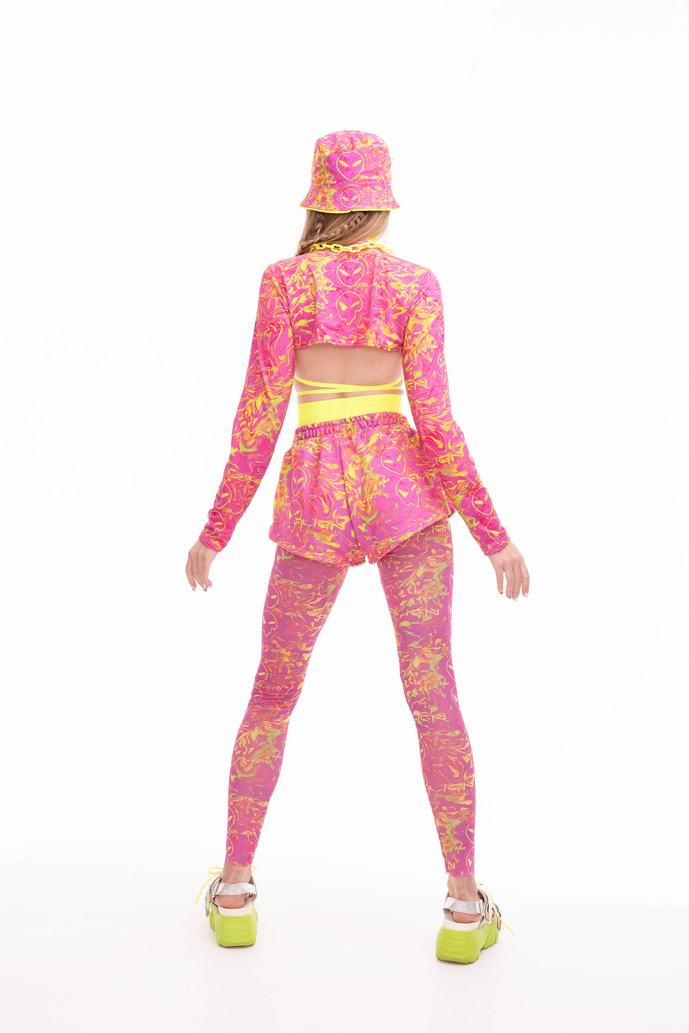 Pink Alien Bucket hat