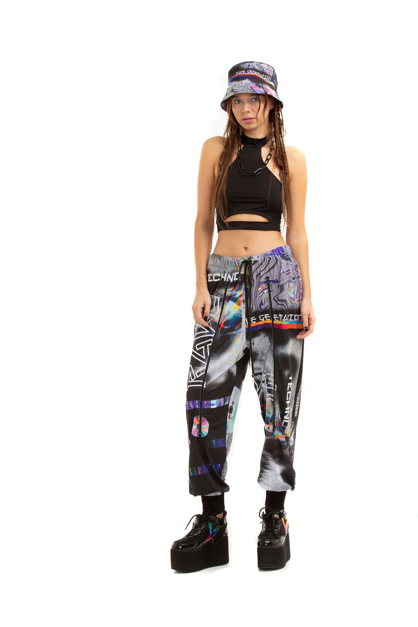 RAVE TV ZIP - up trousers