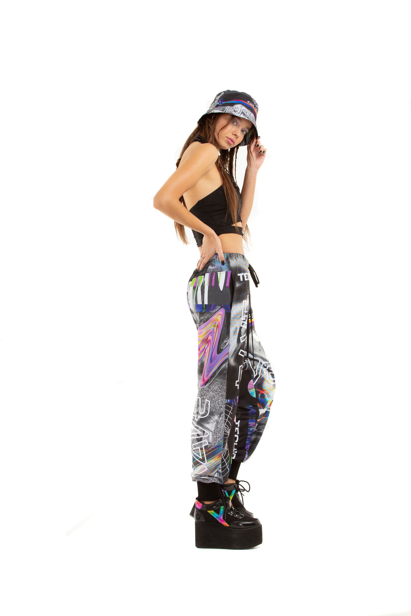 RAVE TV ZIP - up trousers