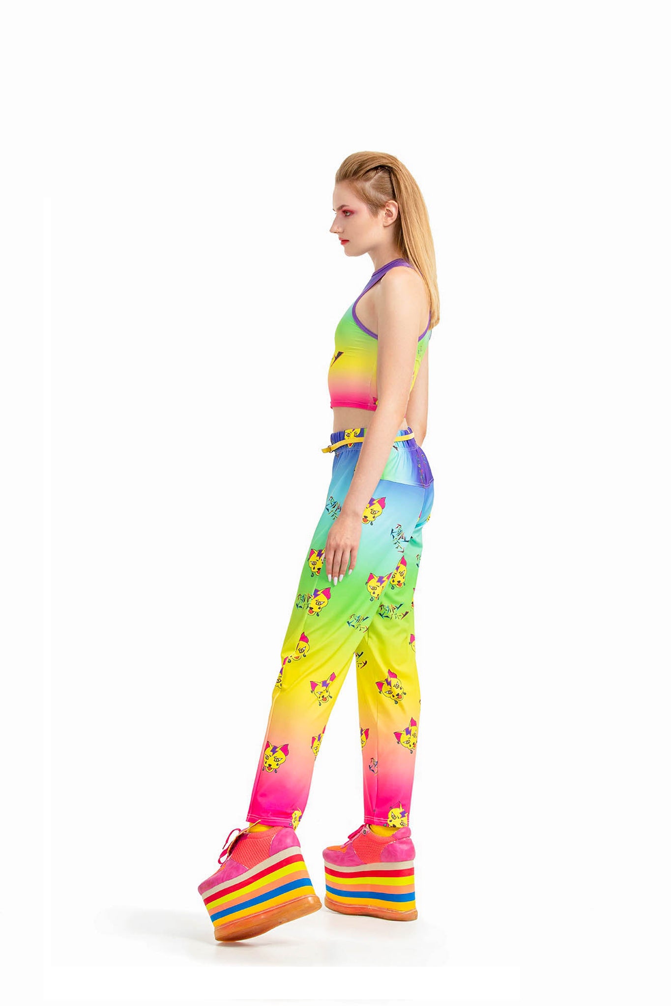 Trippy Kitty - cropped top