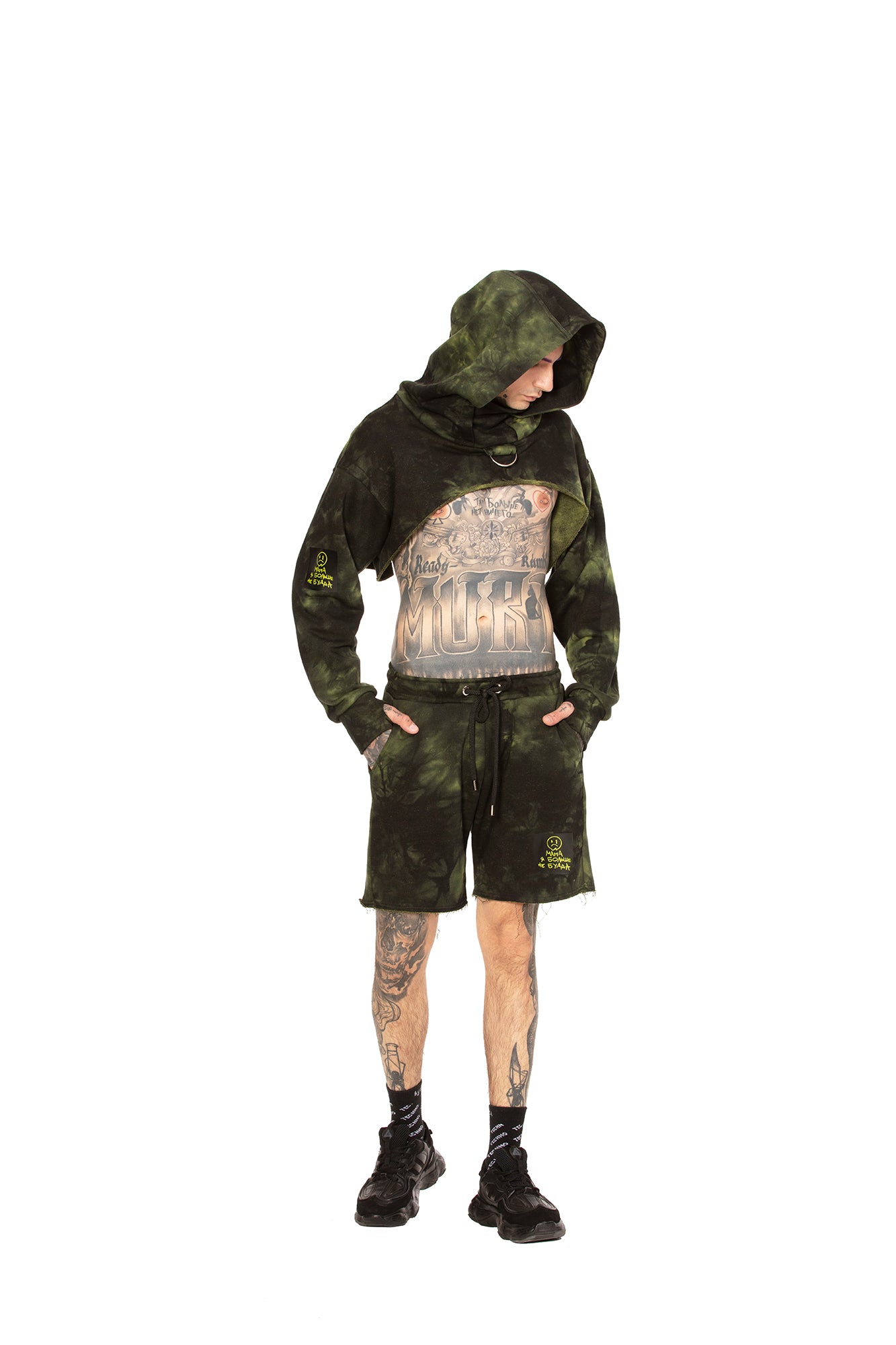 Tie Dye Green Hoodie