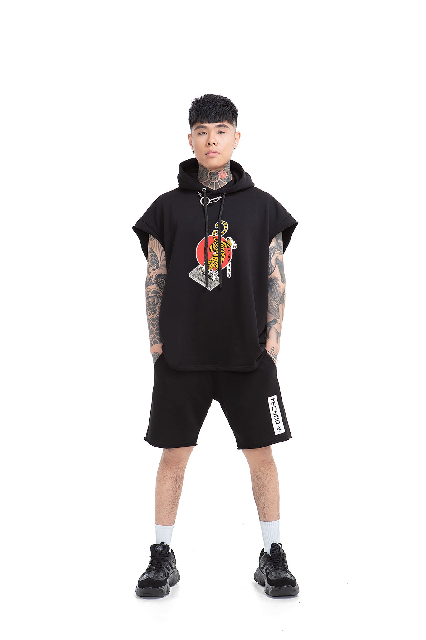 Acid Tiger Unisex Hooded Vest