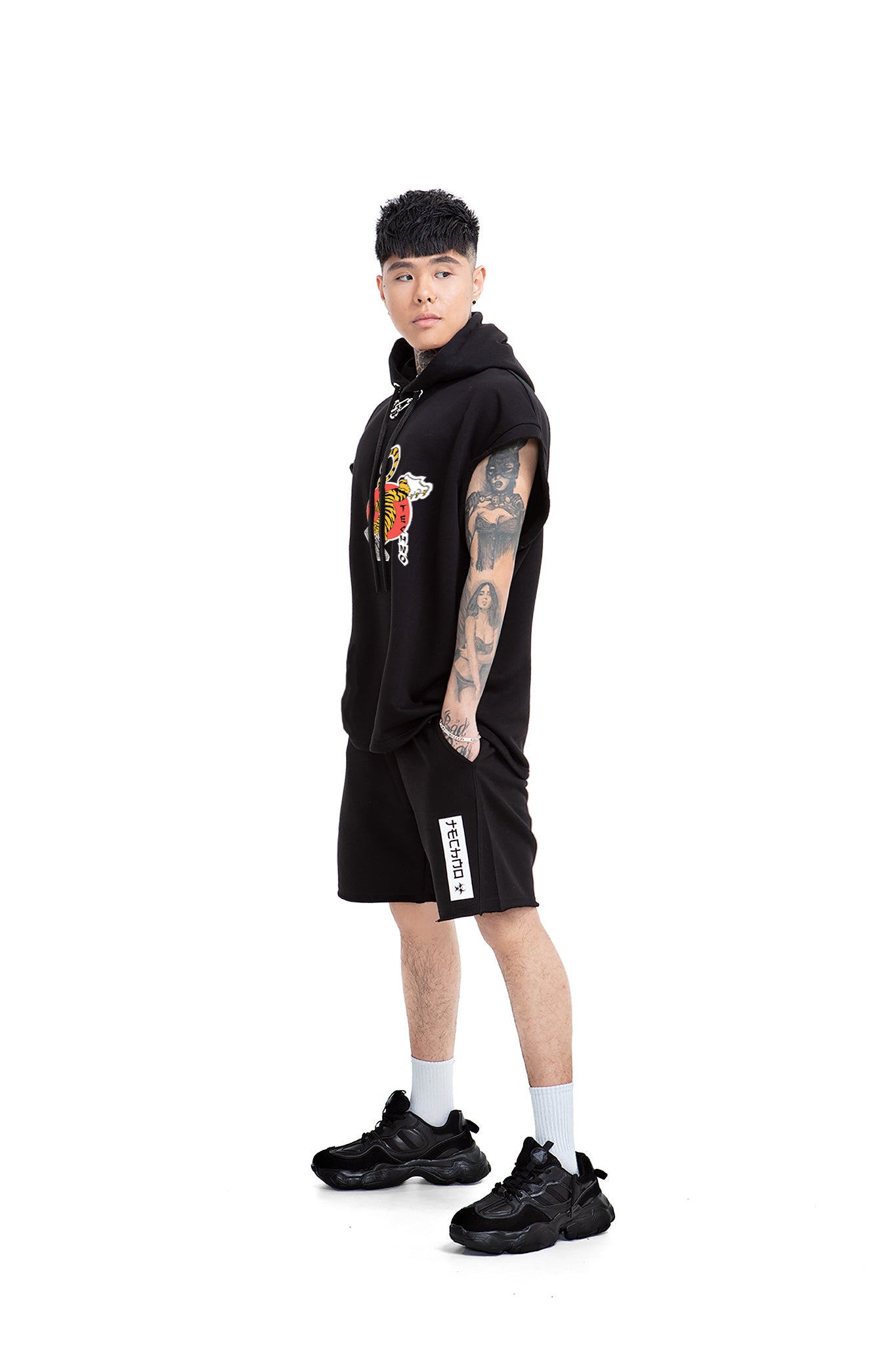 Acid Tiger Unisex Hooded Vest
