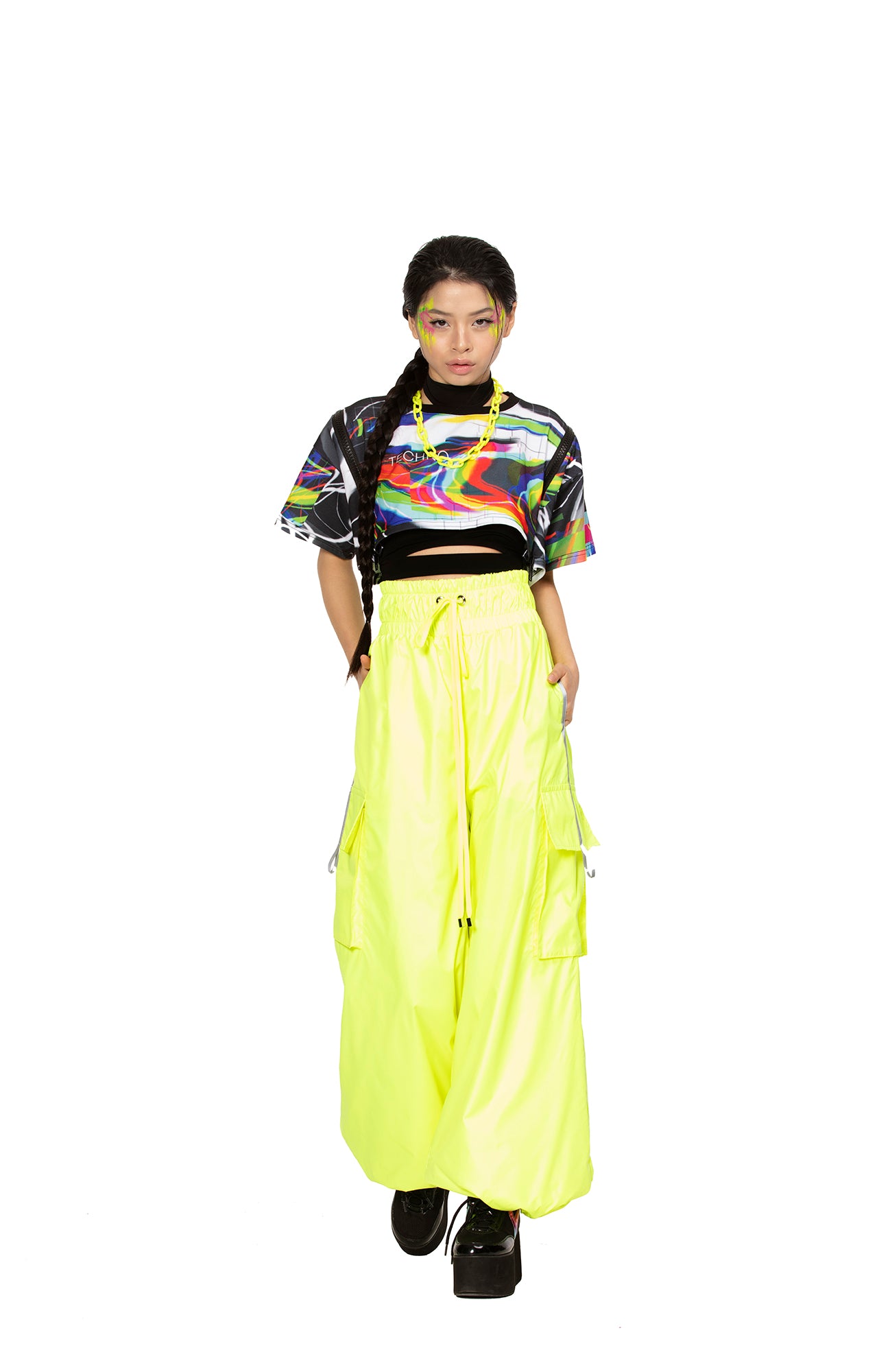 Flare Pants Neon Yellow