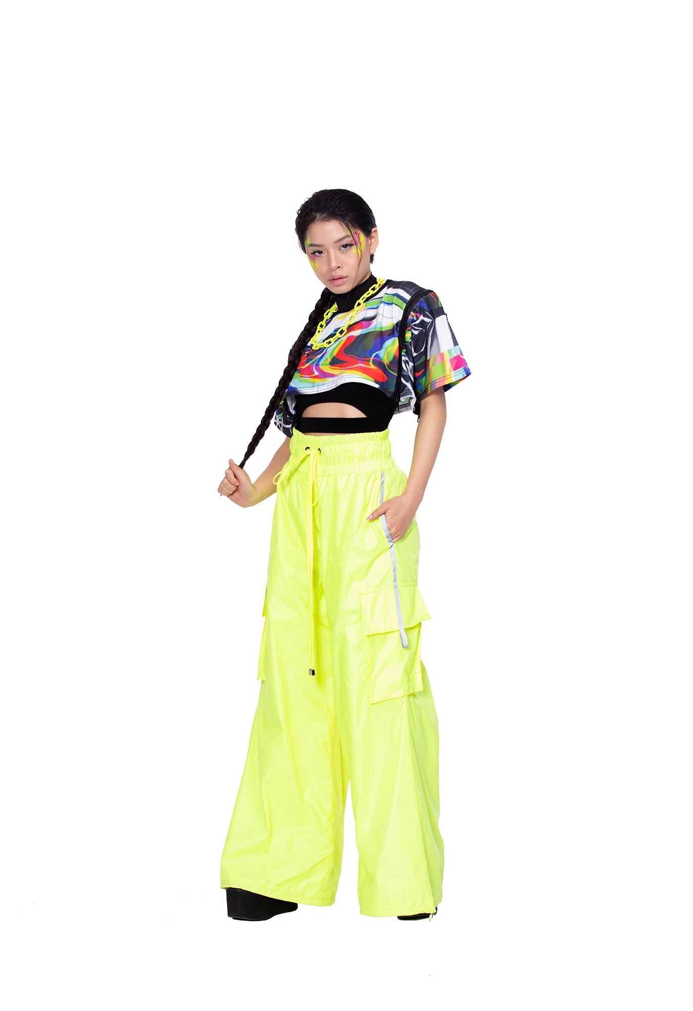 Flare Pants Neon Yellow