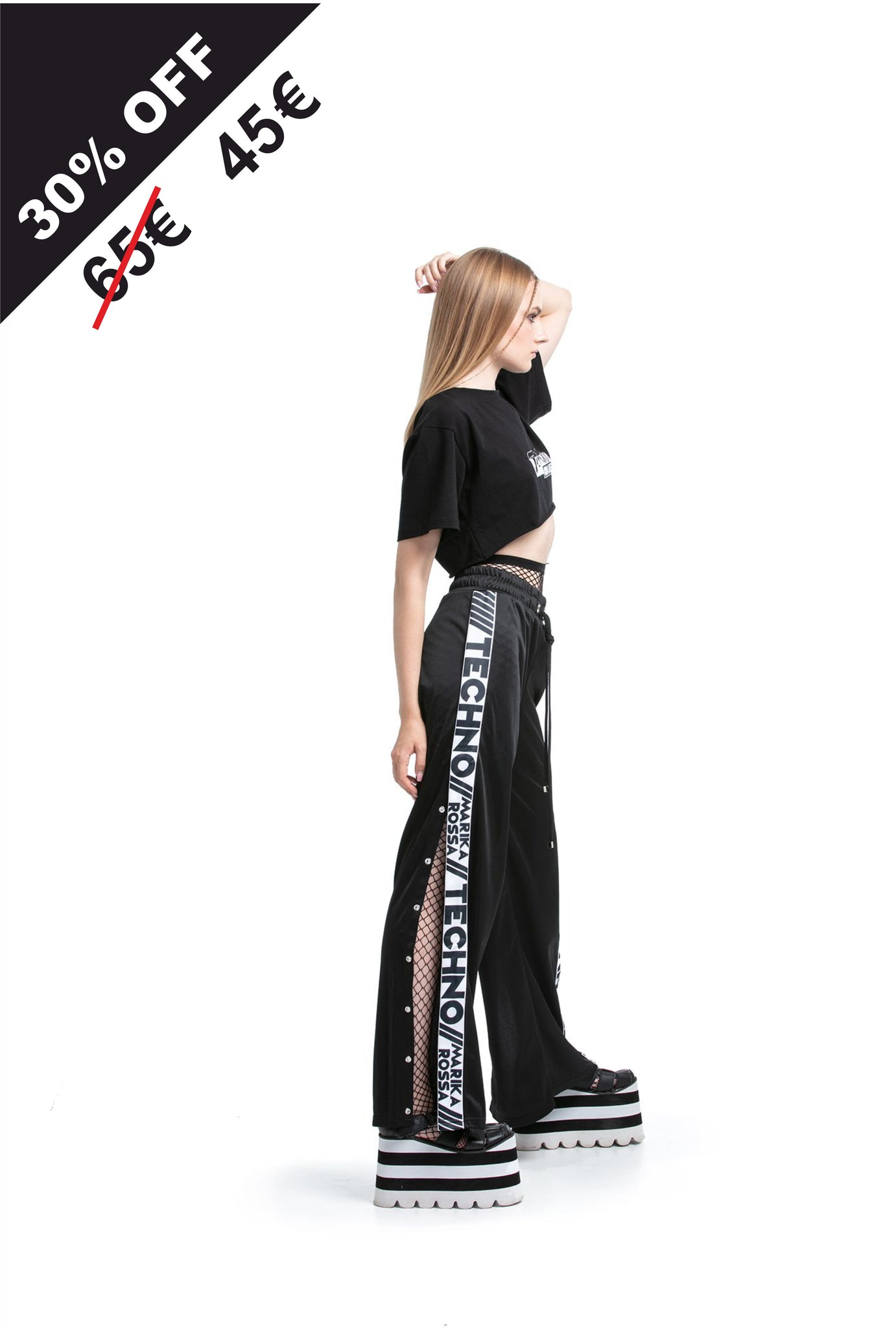 Marika Rossa TECHNO - Side-snapped trousers