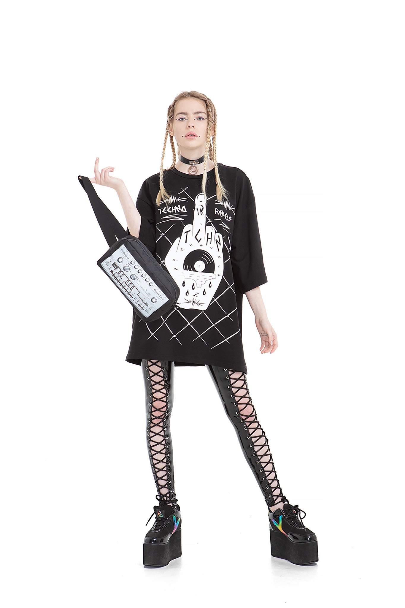 Synth crossbody bag. 1