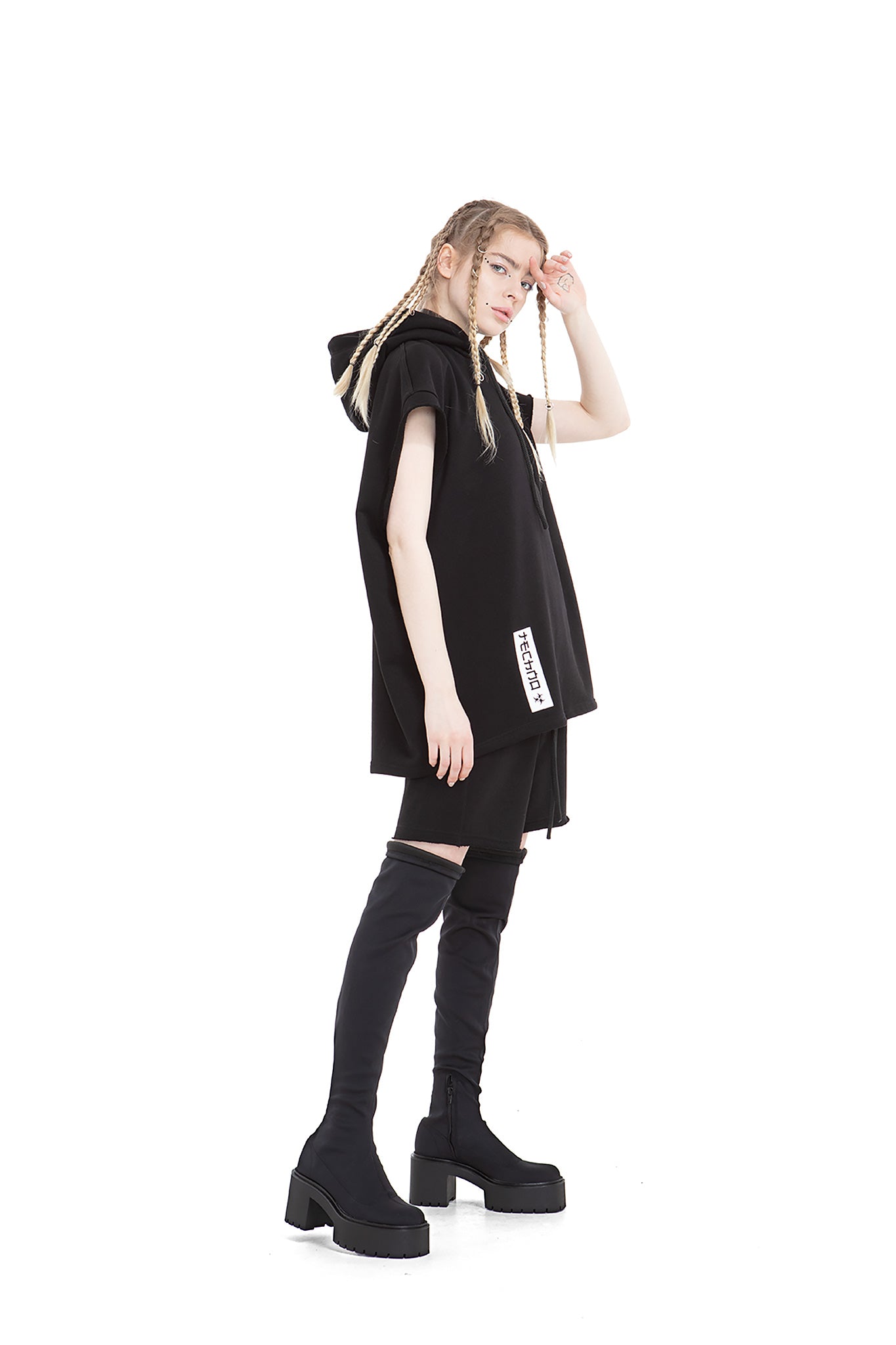 Techno Relaxed Unisex Hooded Vest