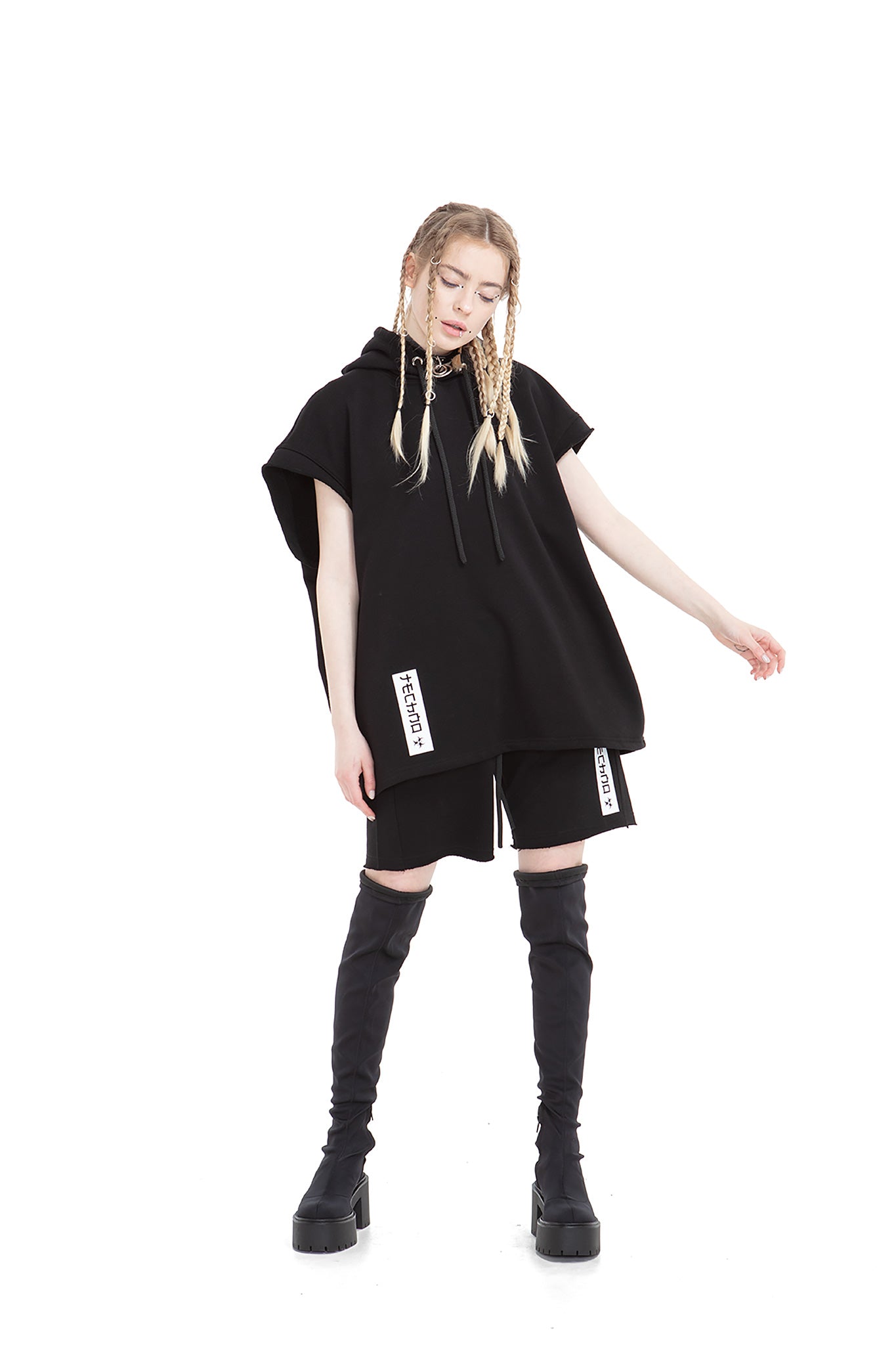 Techno Relaxed Unisex Hooded Vest