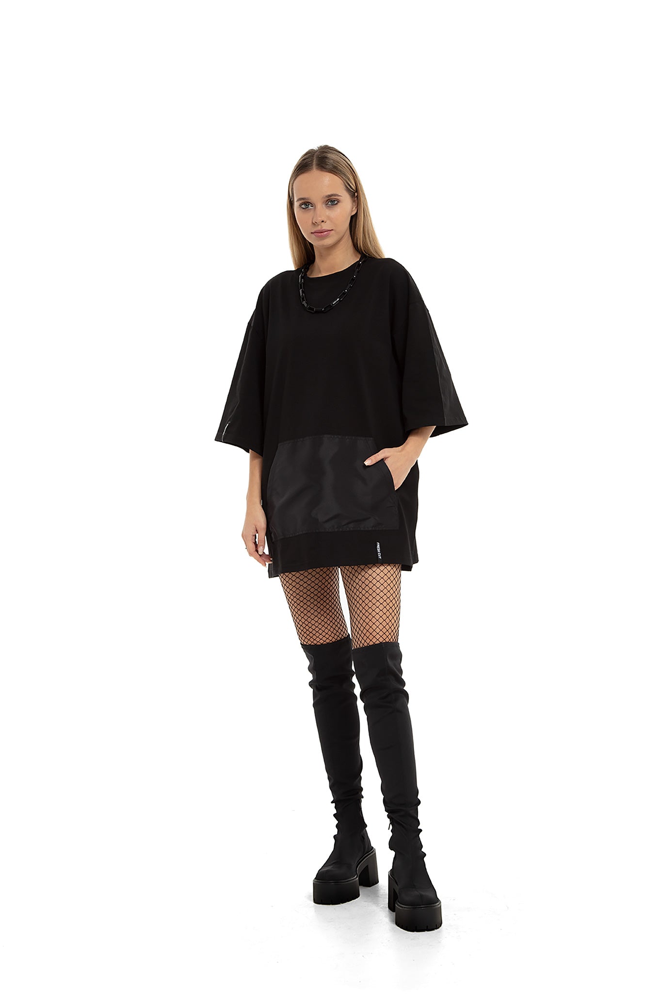 Long sleeve Oversized T-shirt with pocket