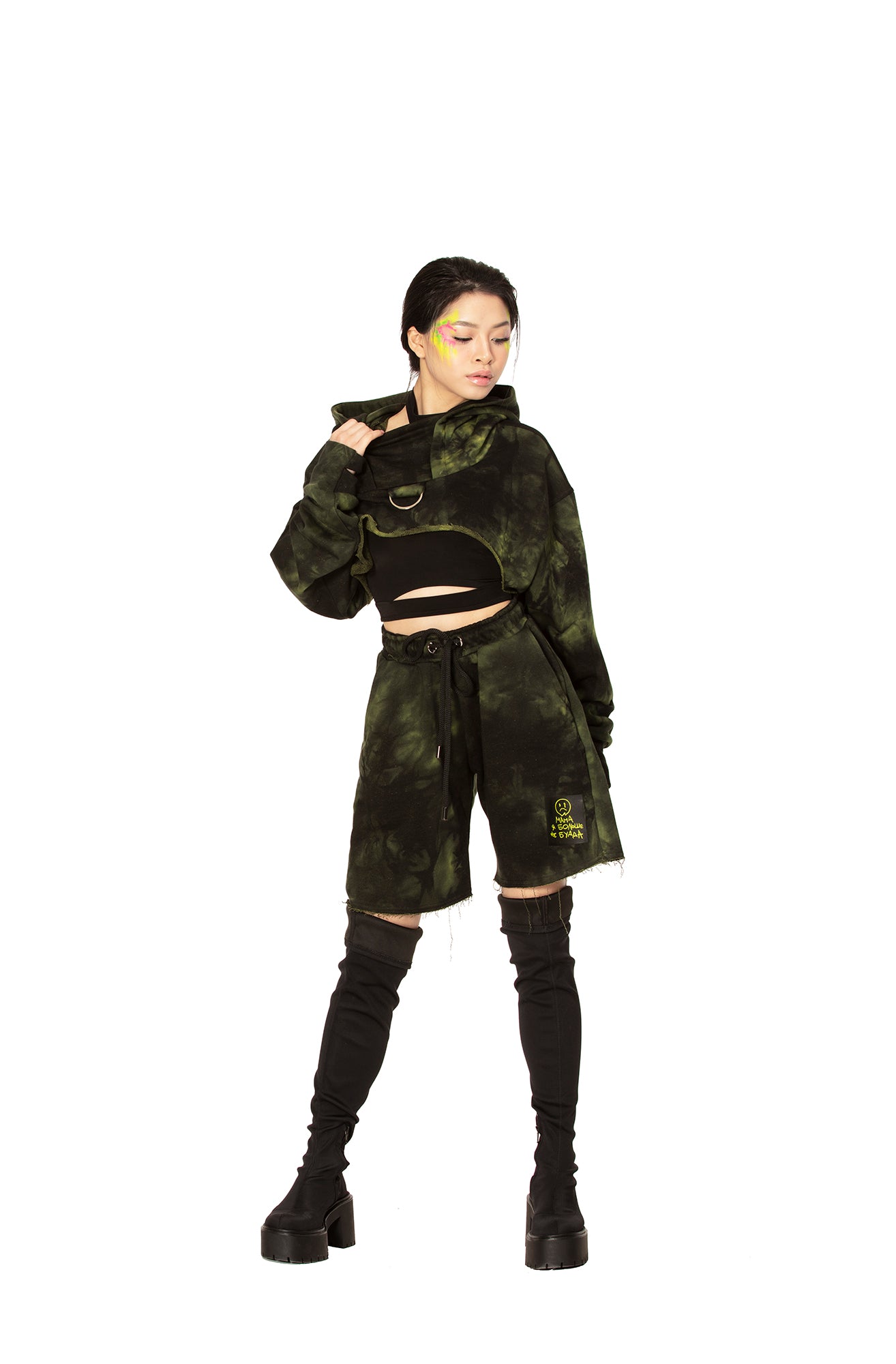 Tie Dye Green Hoodie