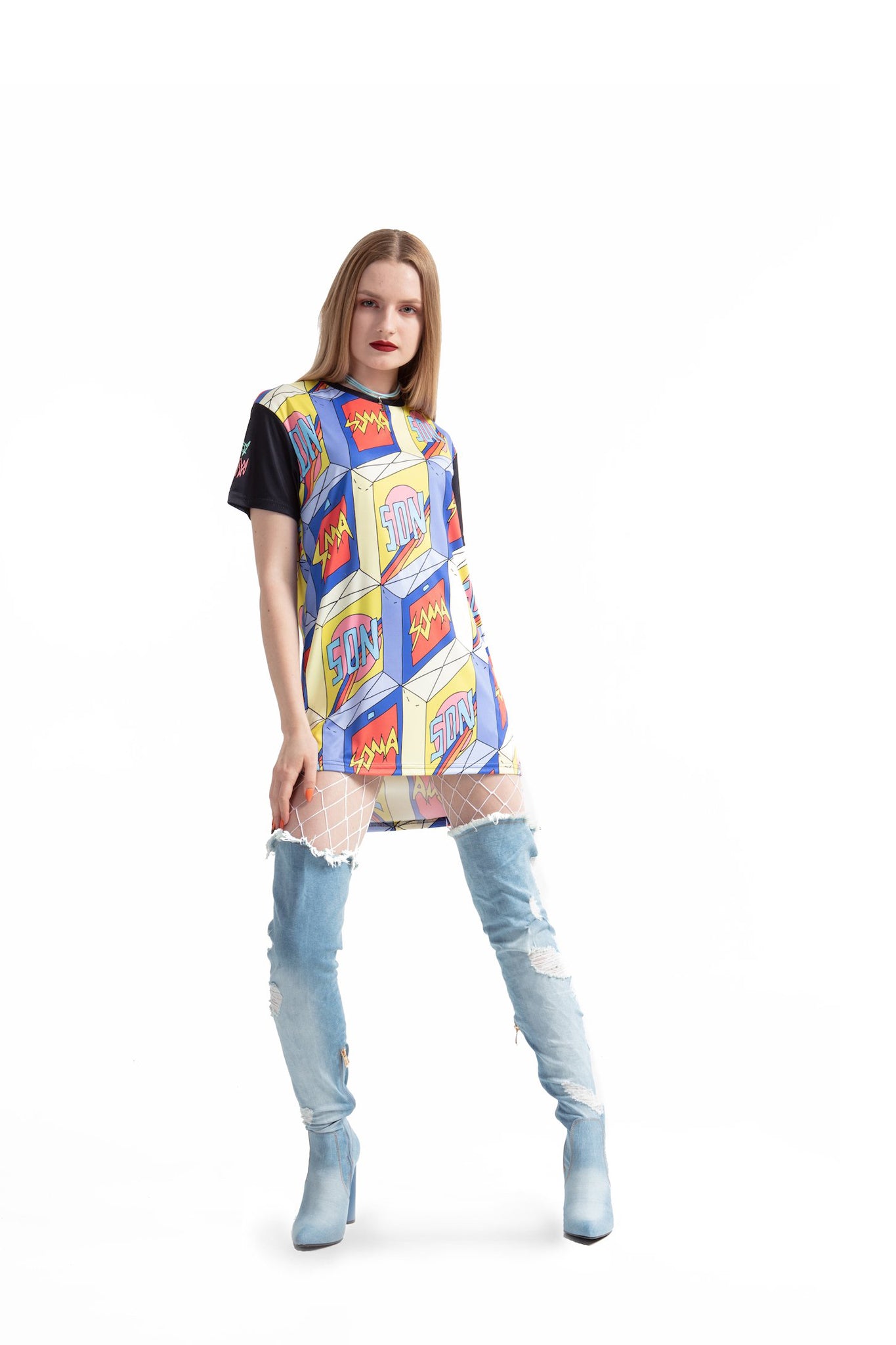 Soma Son - regular fit T-shirt with side cuts