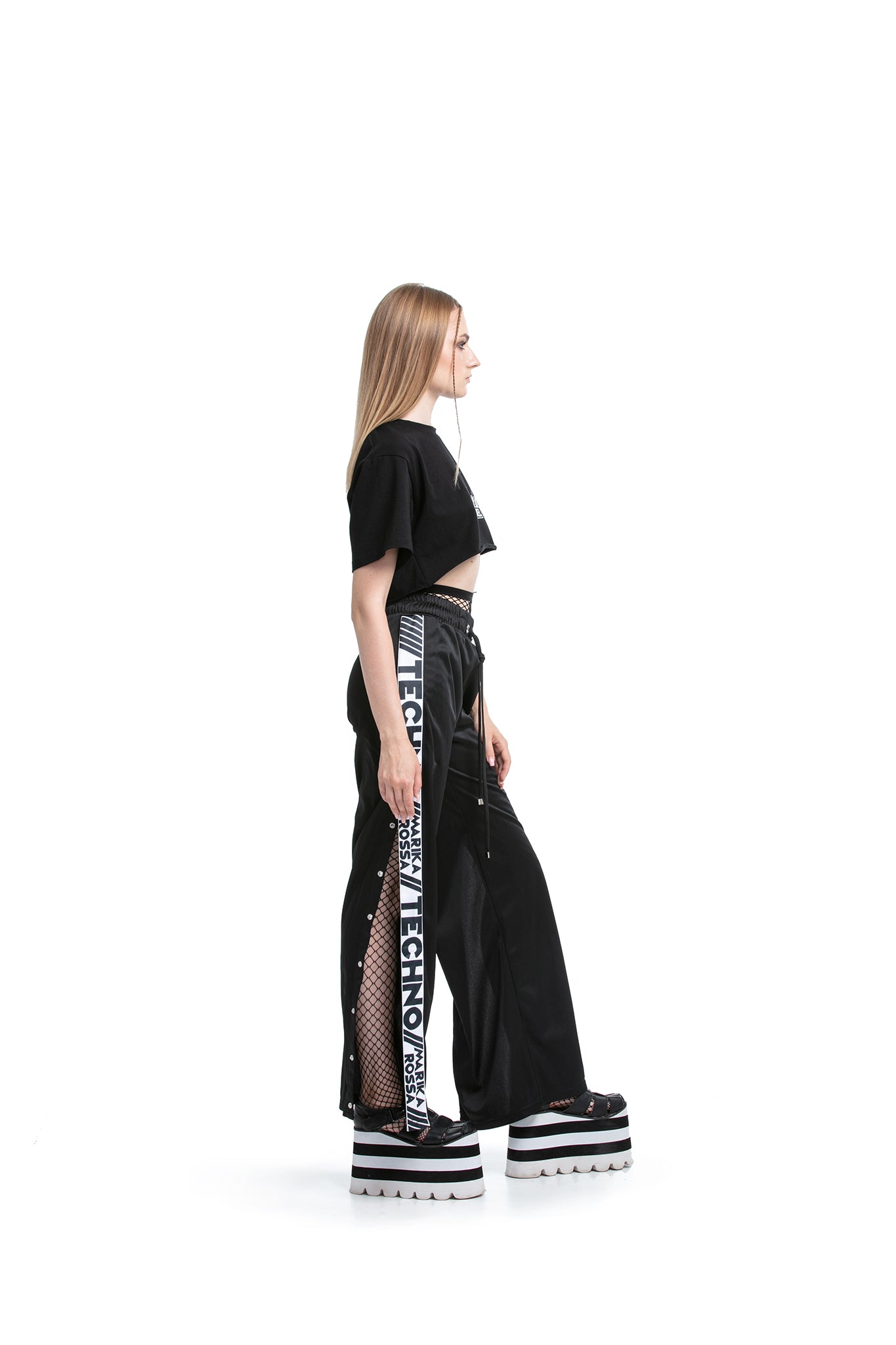 Marika Rossa TECHNO - Side-snapped trousers