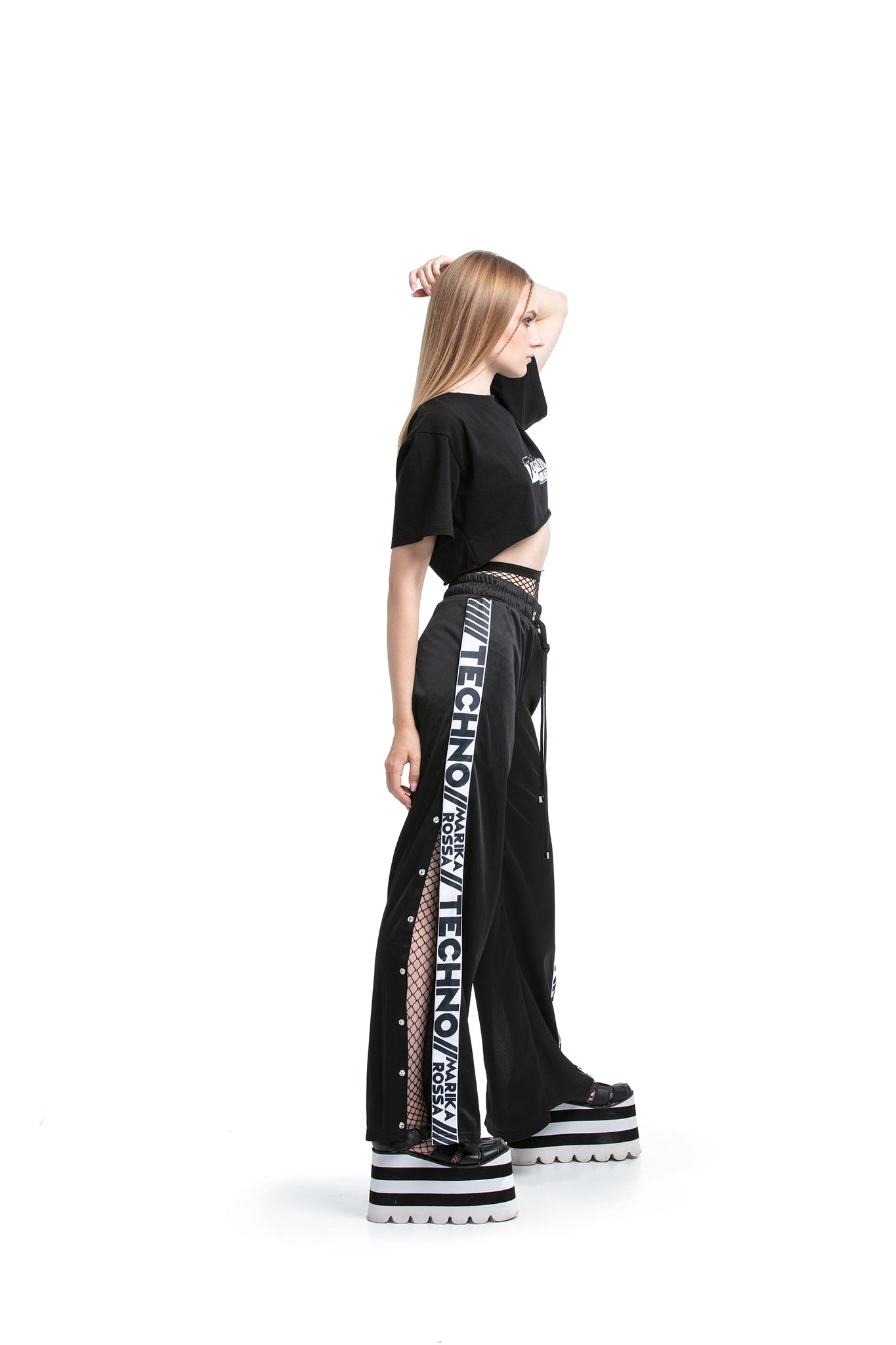 Marika Rossa TECHNO - Side-snapped trousers