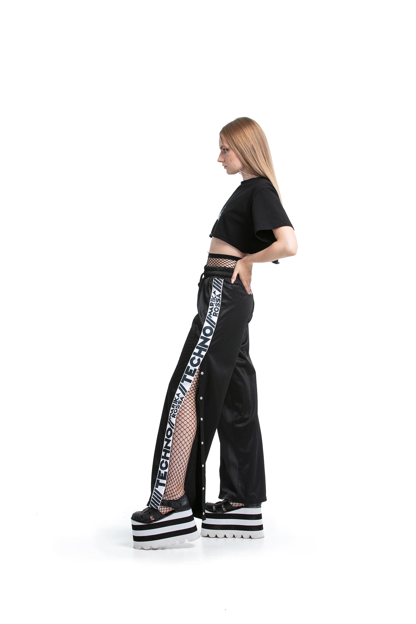 Marika Rossa TECHNO - Side-snapped trousers