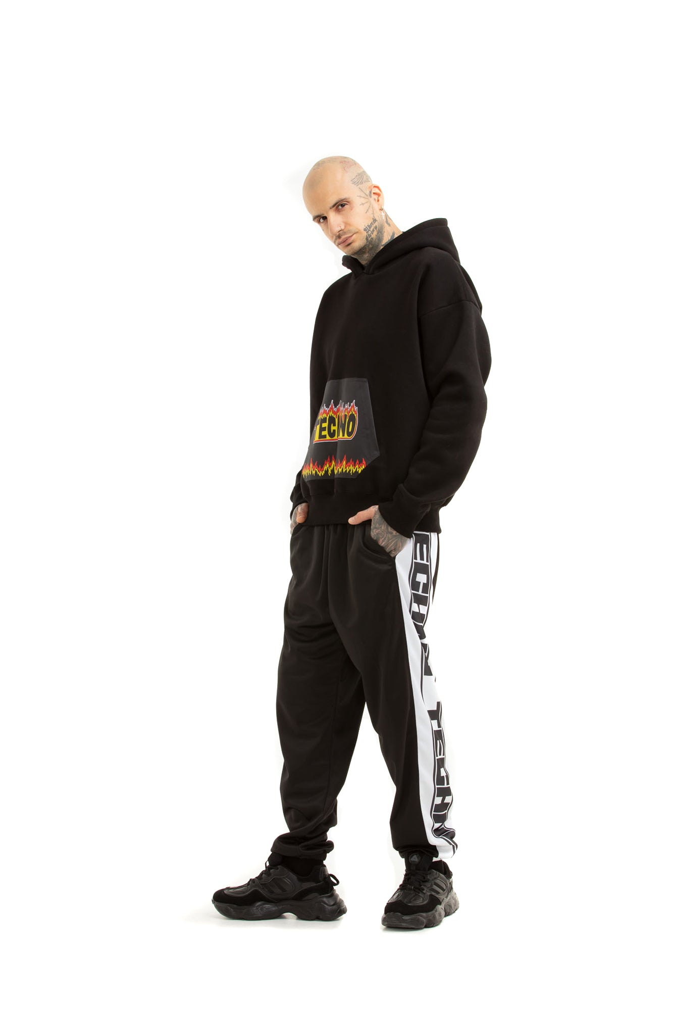 Fire Techno Unisex Regular fit Hoodie
