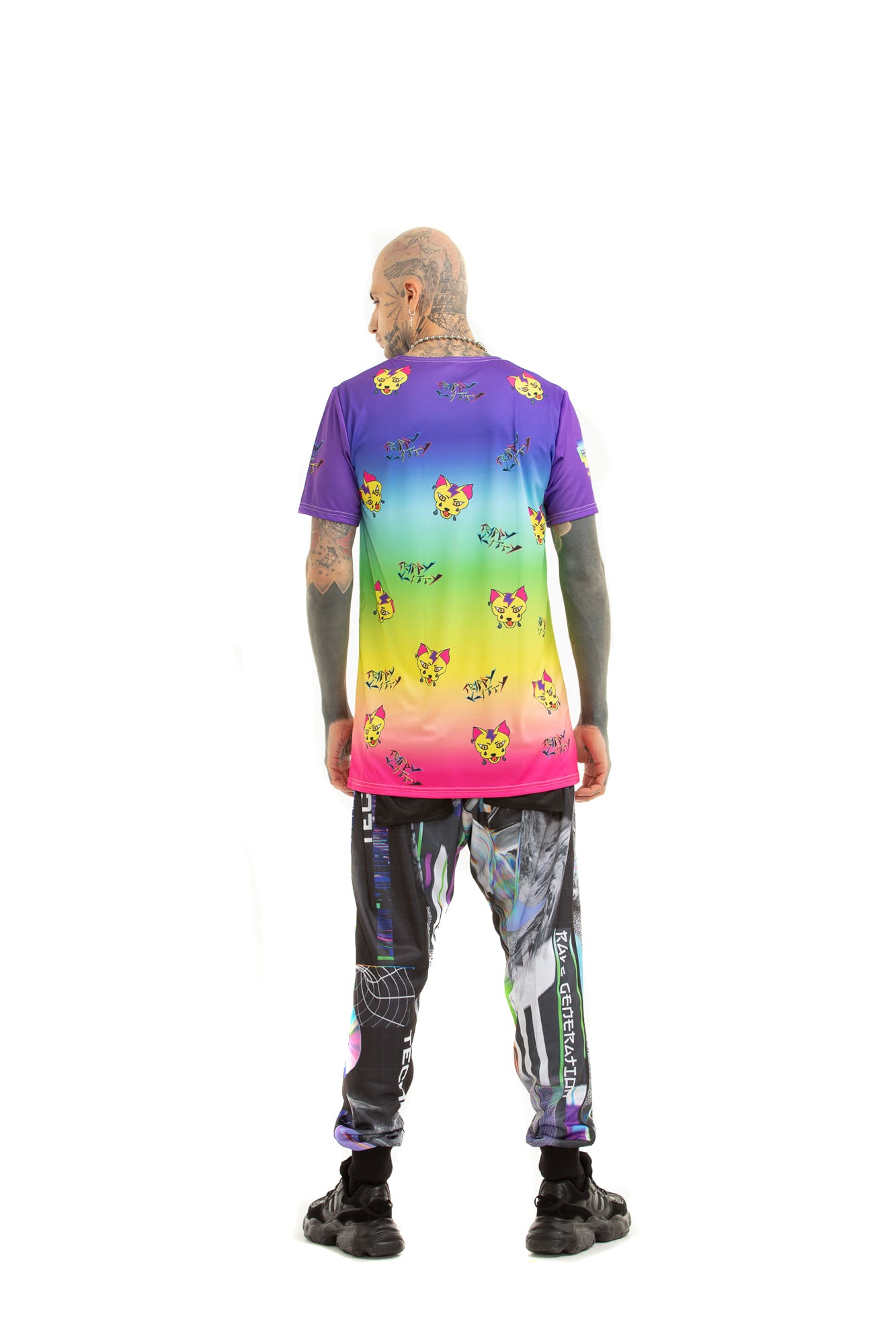Trippy Kitty - oversized T-shirt