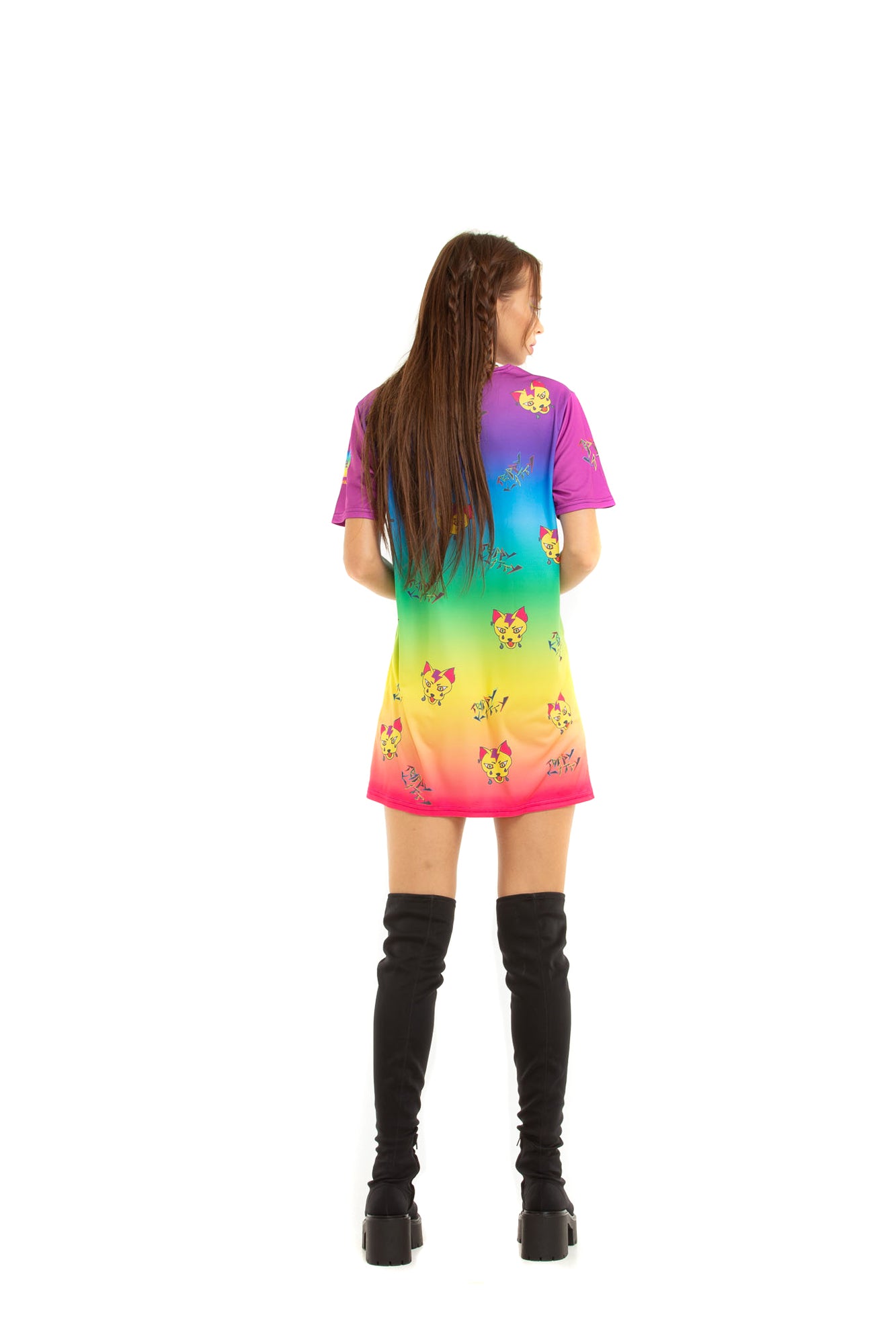 Trippy Kitty - oversized T-shirt