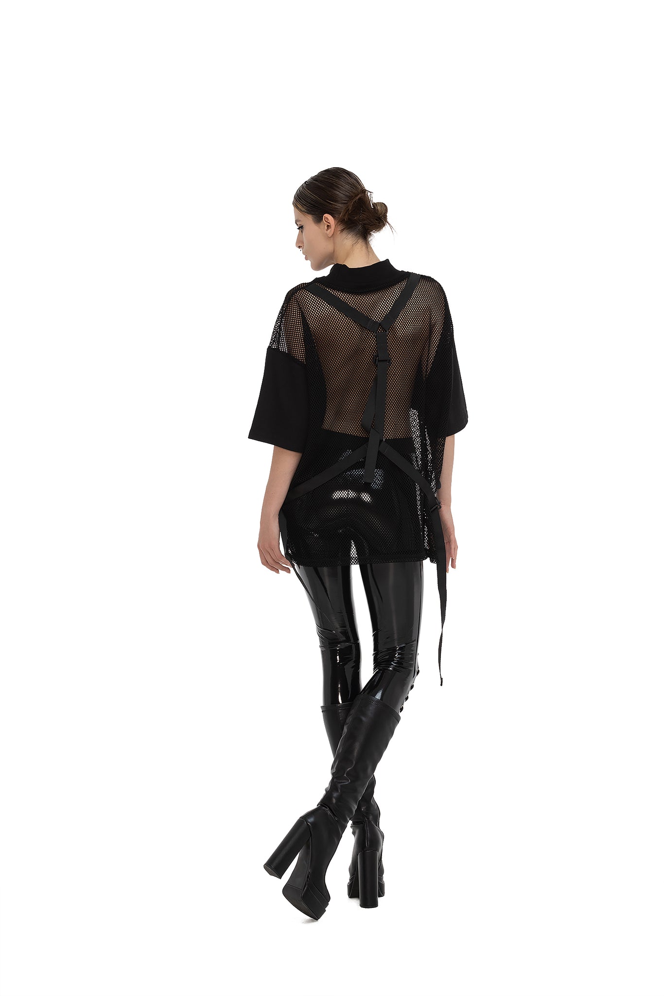 Unisex Mesh T-Shirt with PVC details