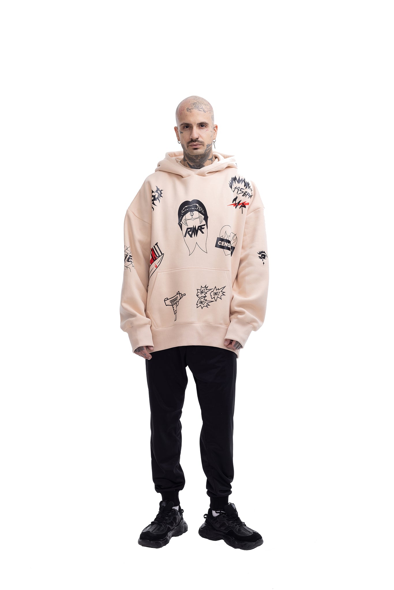 Inked Super Oversized Hoodie