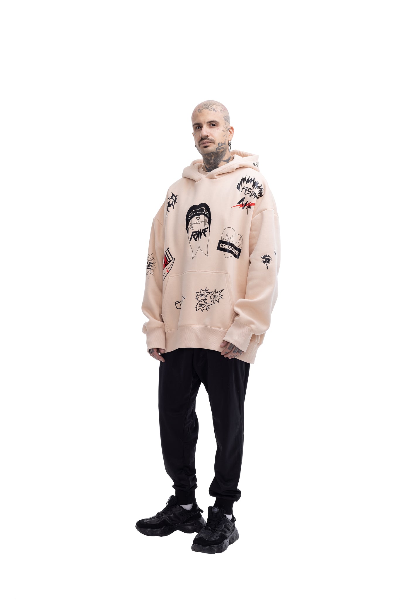 Inked Super Oversized Hoodie