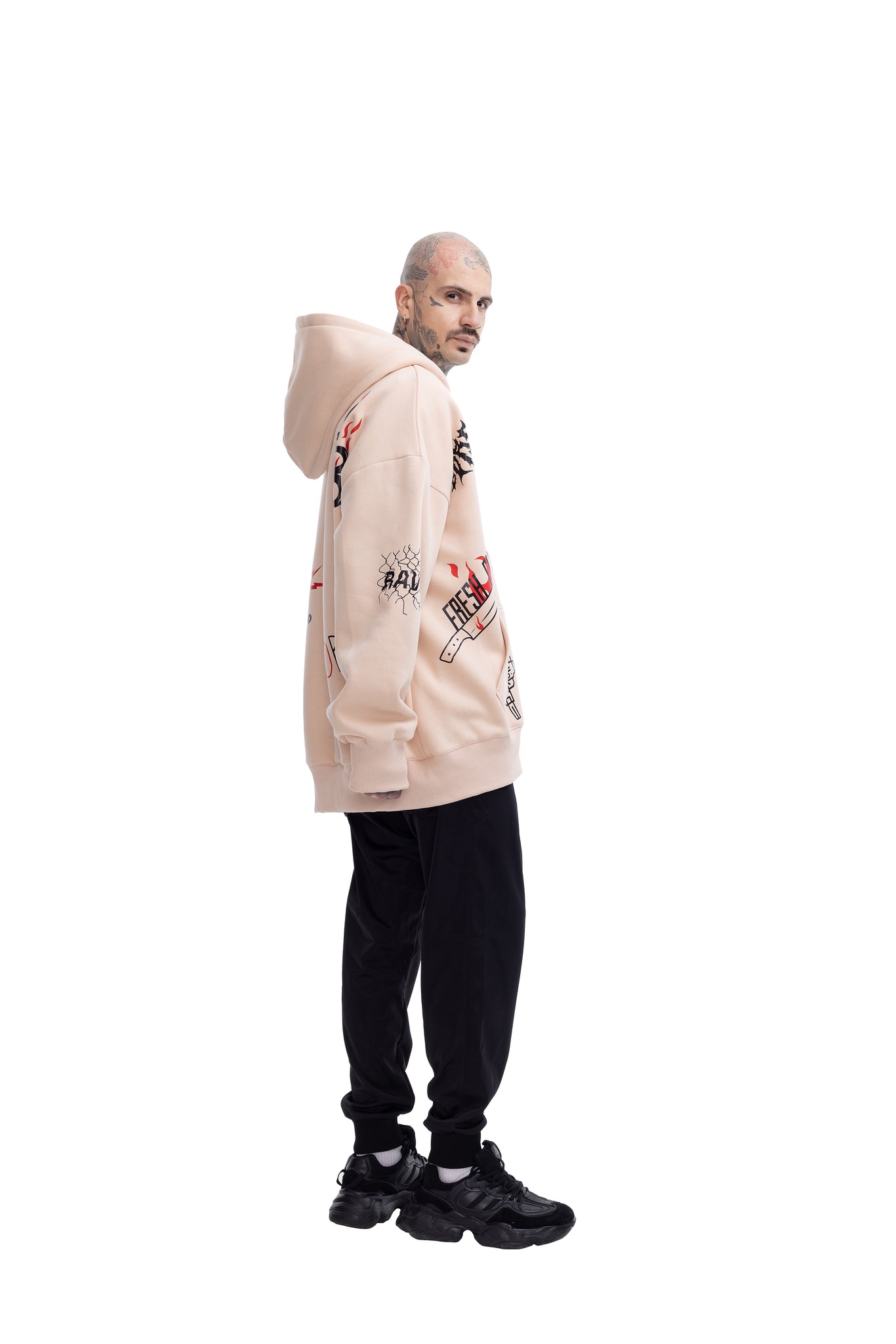 Inked Super Oversized Hoodie