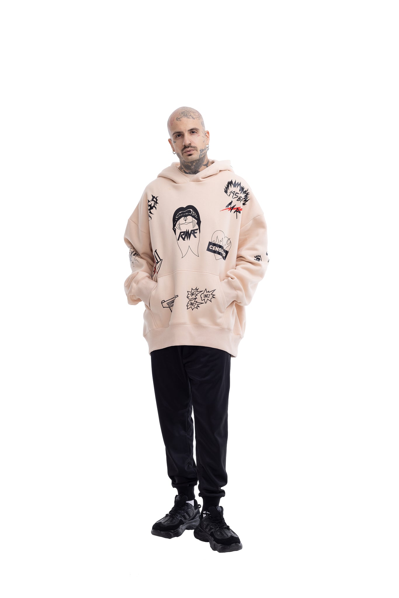 Inked Super Oversized Hoodie