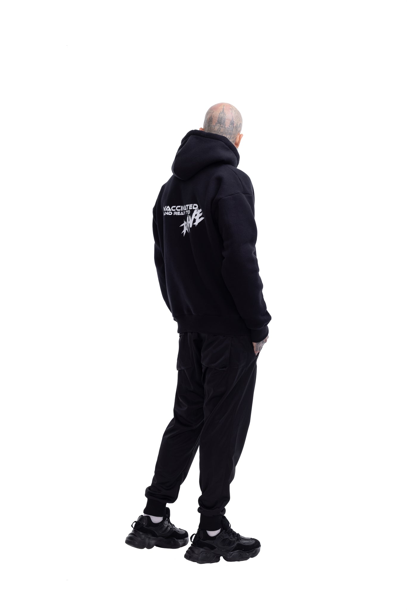 Vaccinated Hoodie with reflective details