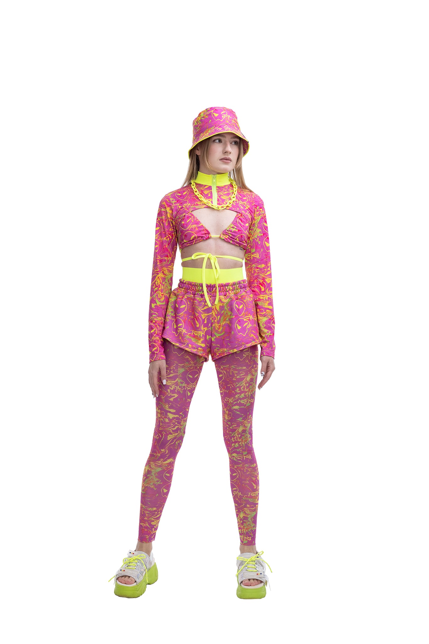 Pink Alien Shorts