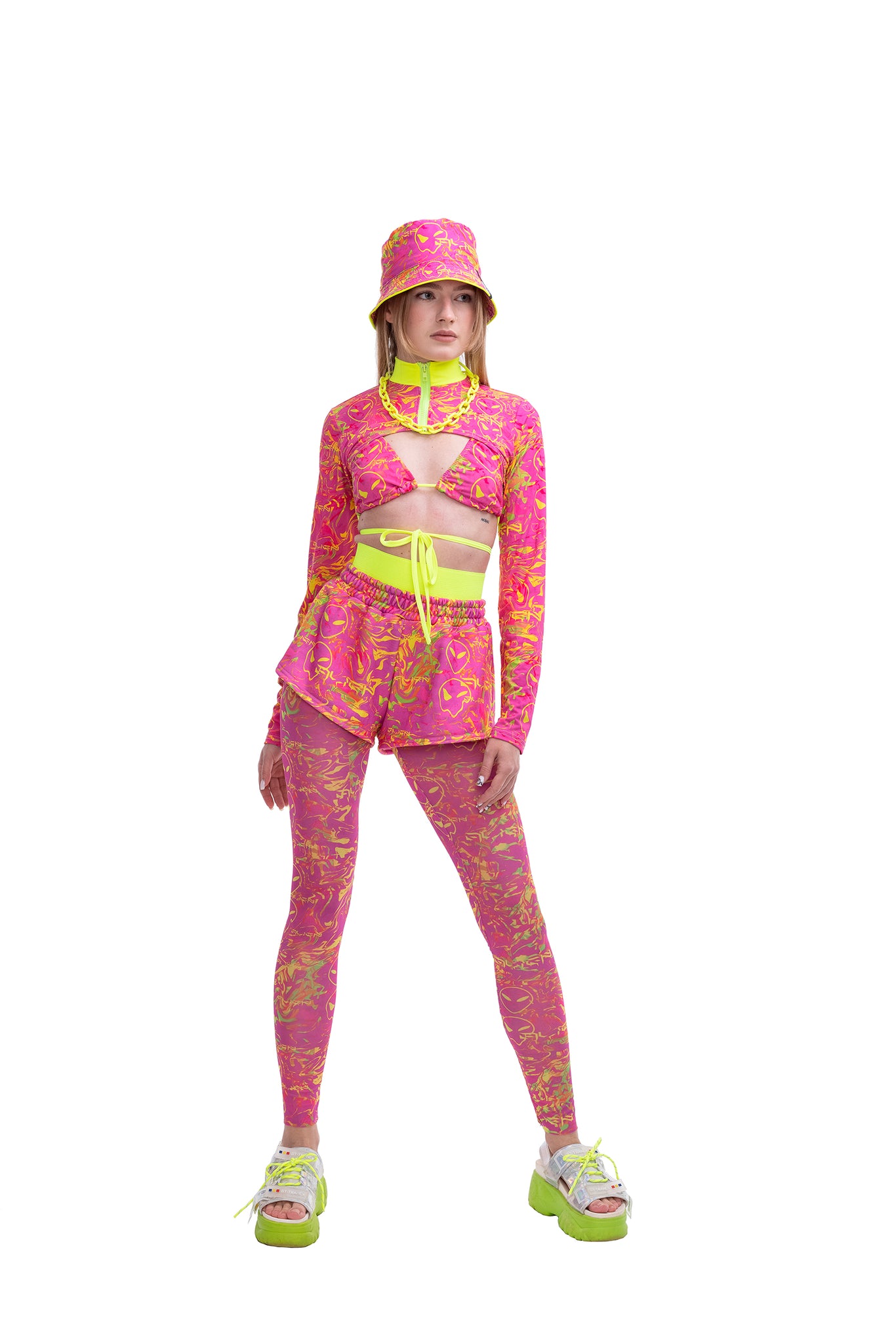 Pink Alien Shorts
