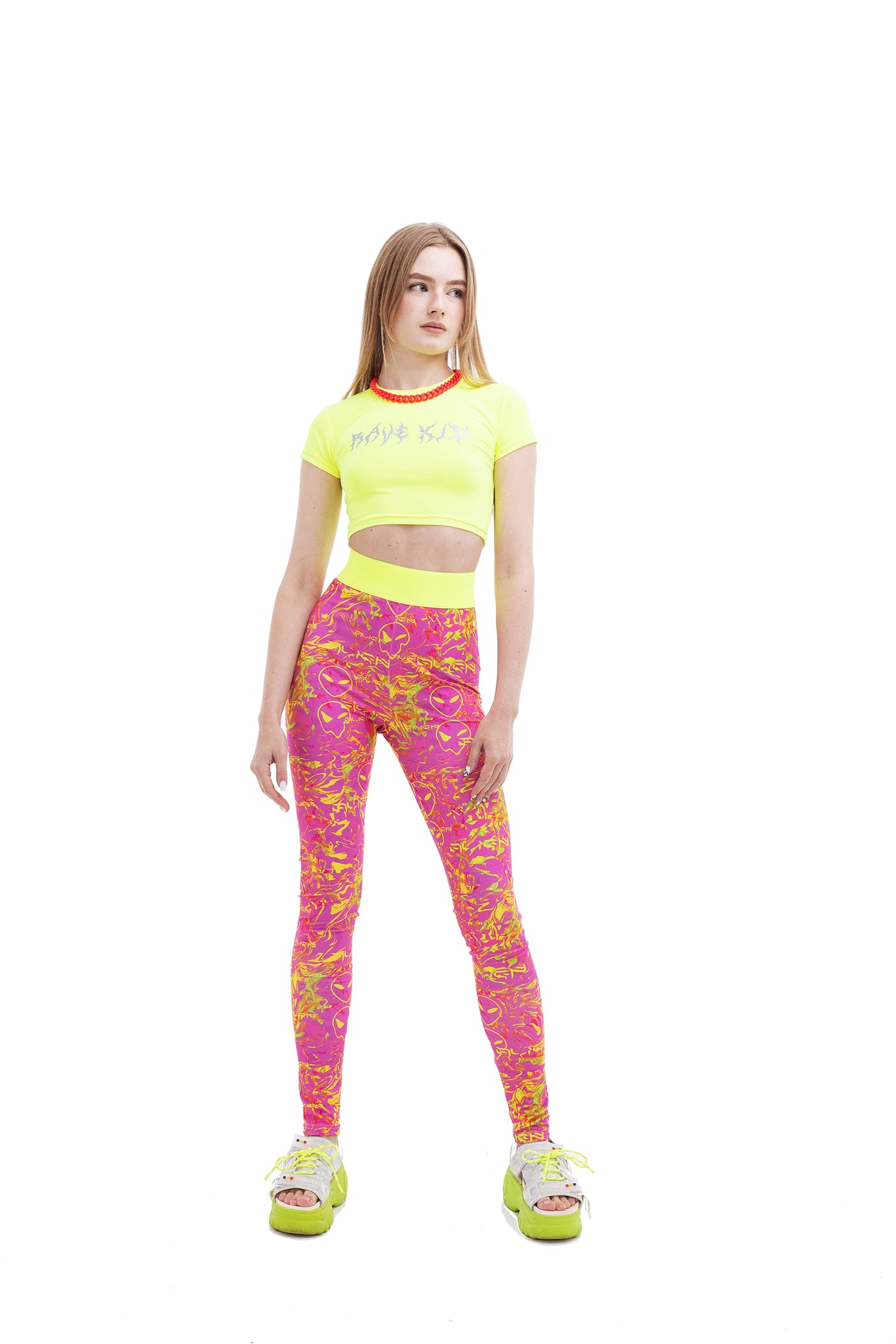 Pink Alien leggings