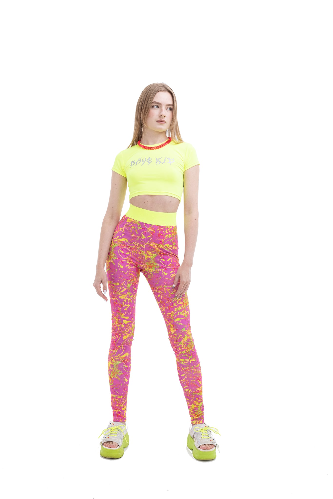 Pink Alien leggings