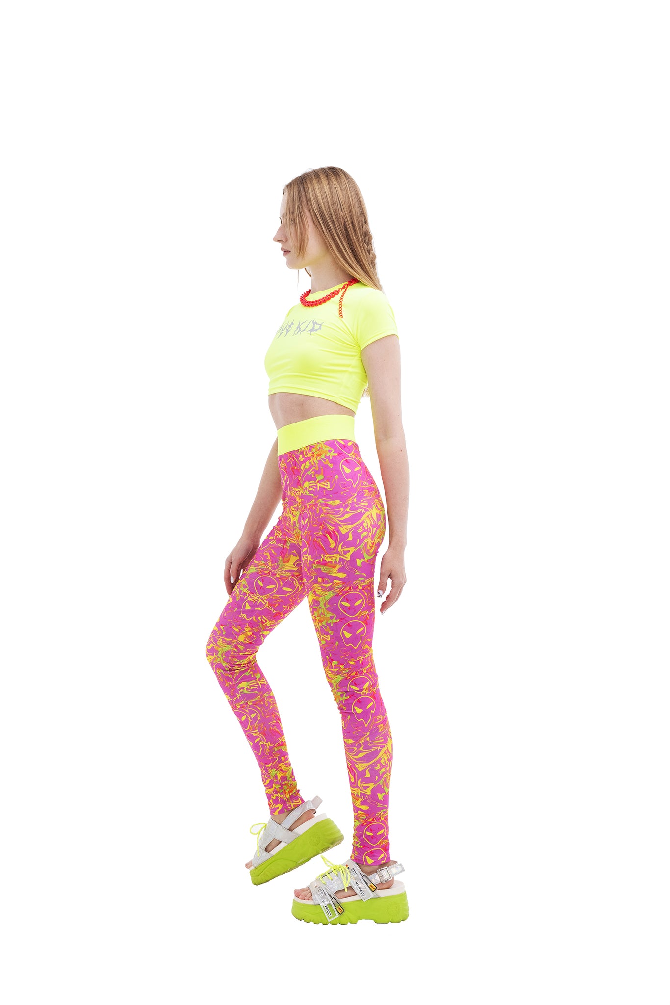 Pink Alien leggings