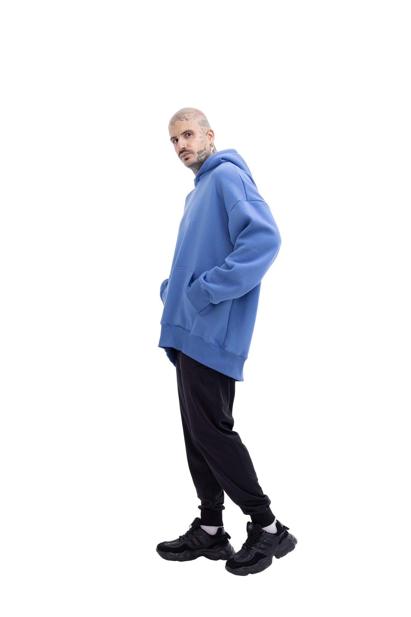 Deep Blue Super Oversized Unisex Hoodie