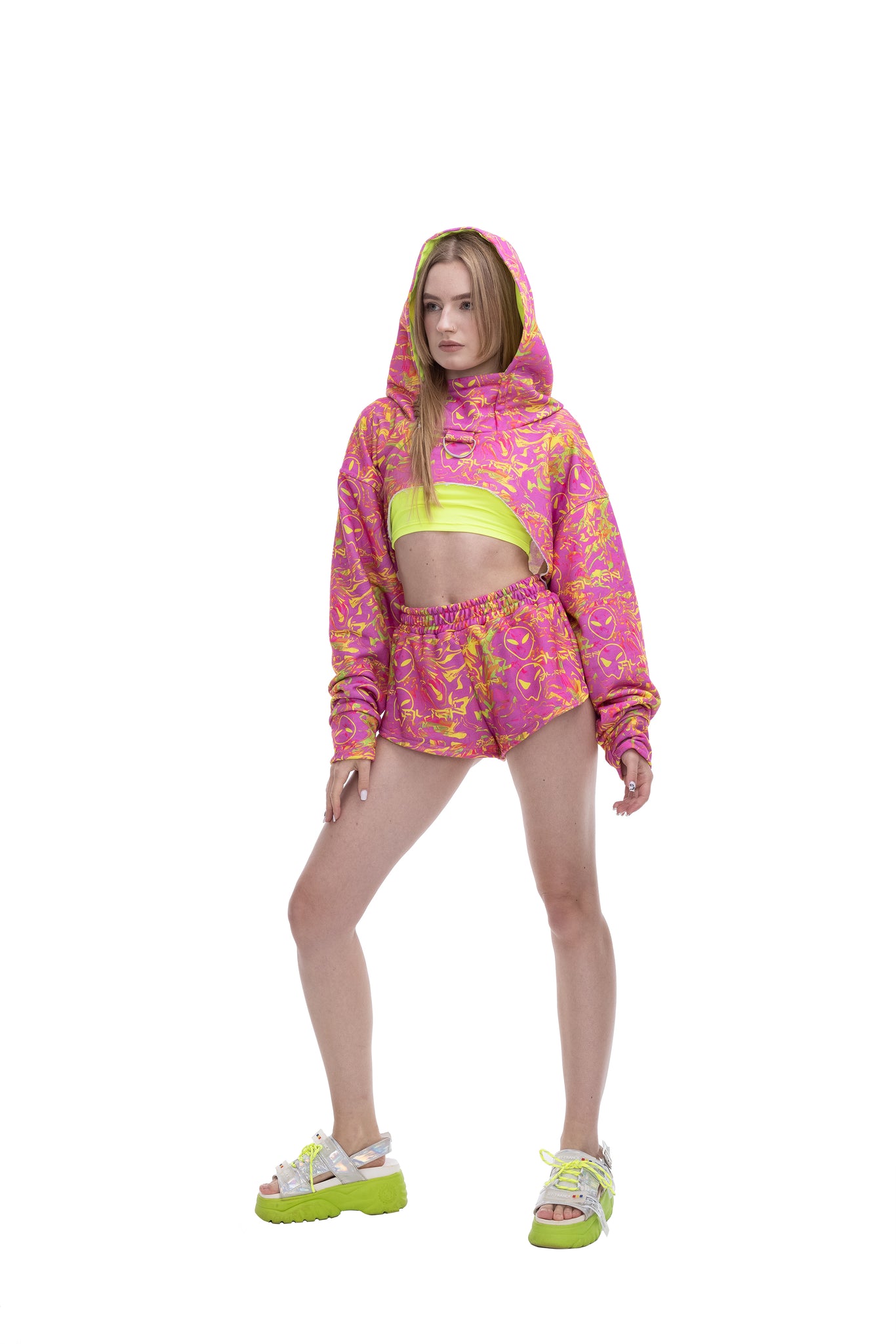 Pink Alien Shorts