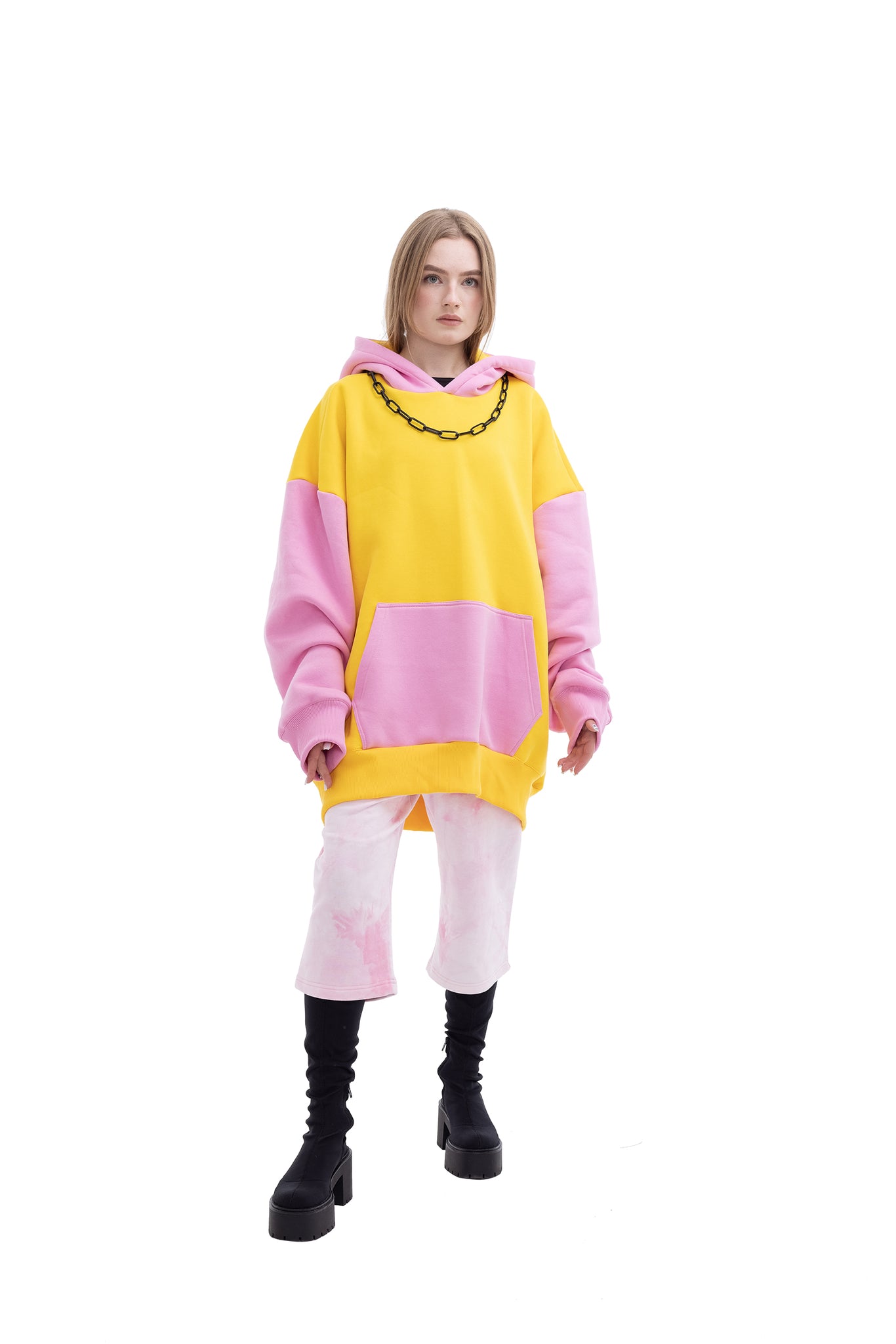 Сolor Block Super Oversized Unisex Hoodie