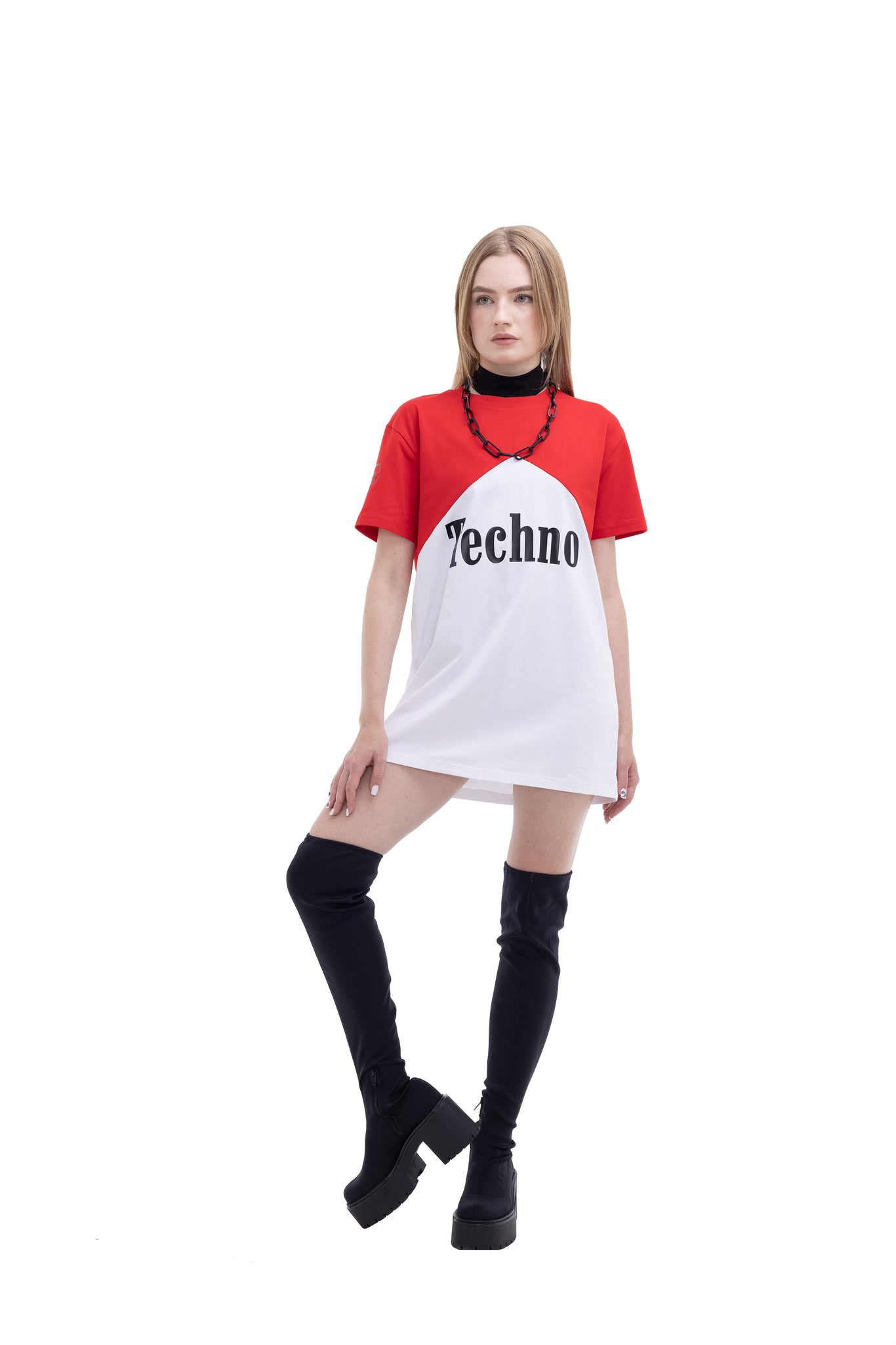 Techno Heals Oversized Unisex cotton T-shirt