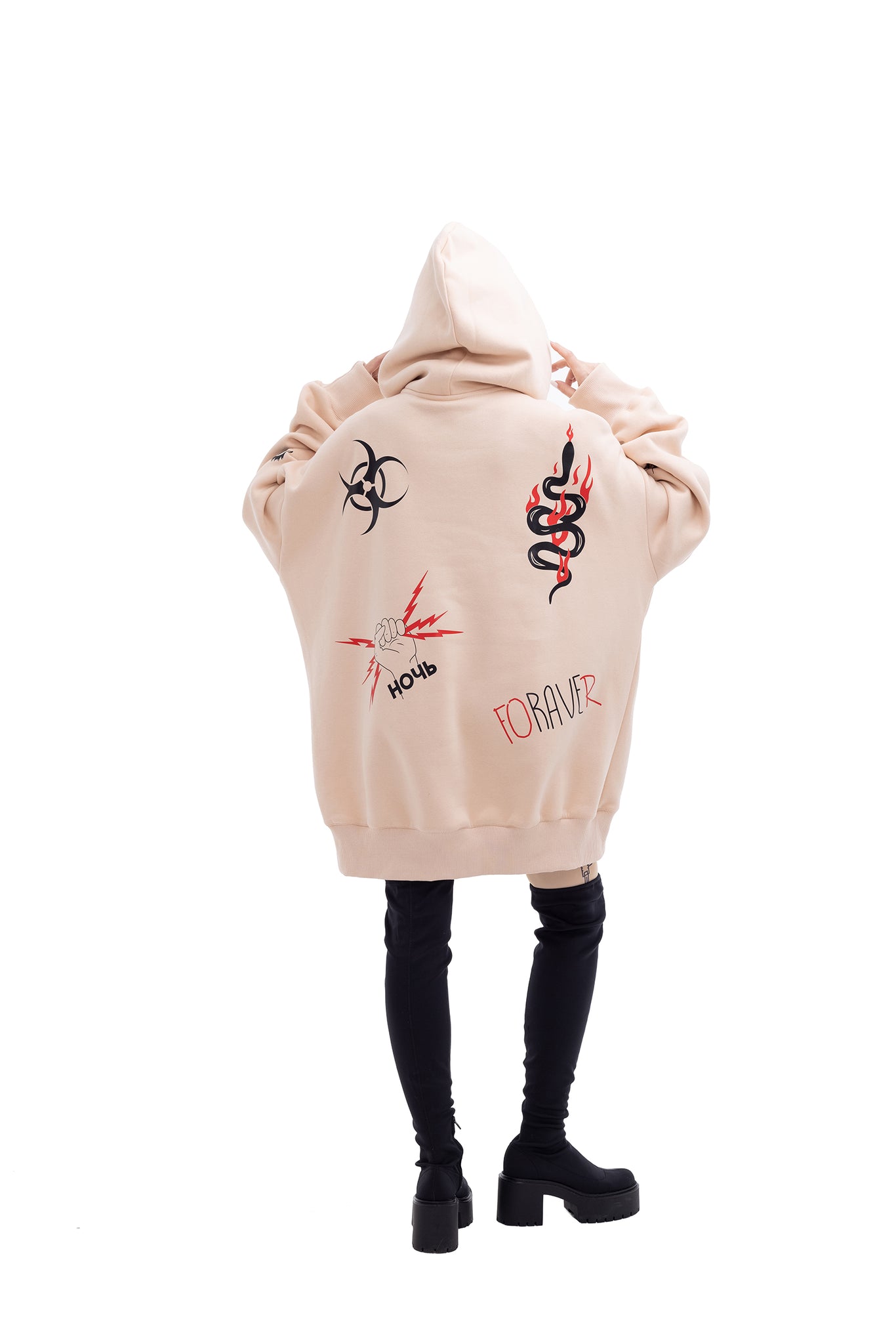 Inked Super Oversized Hoodie