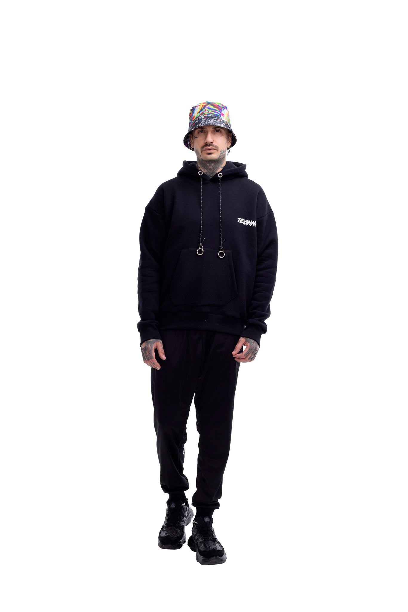 Distorted Techno Bucket hat