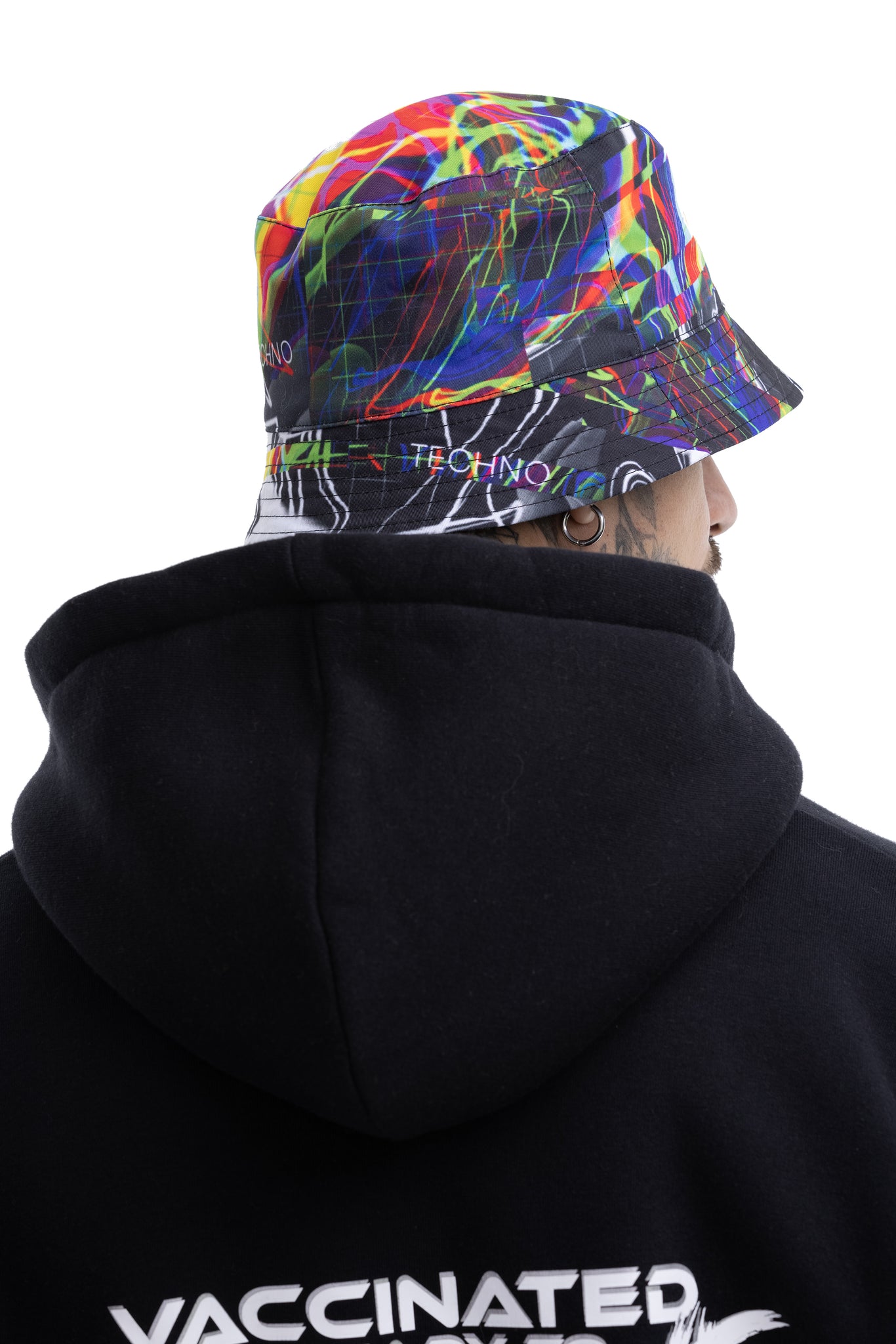 Distorted Techno Bucket hat