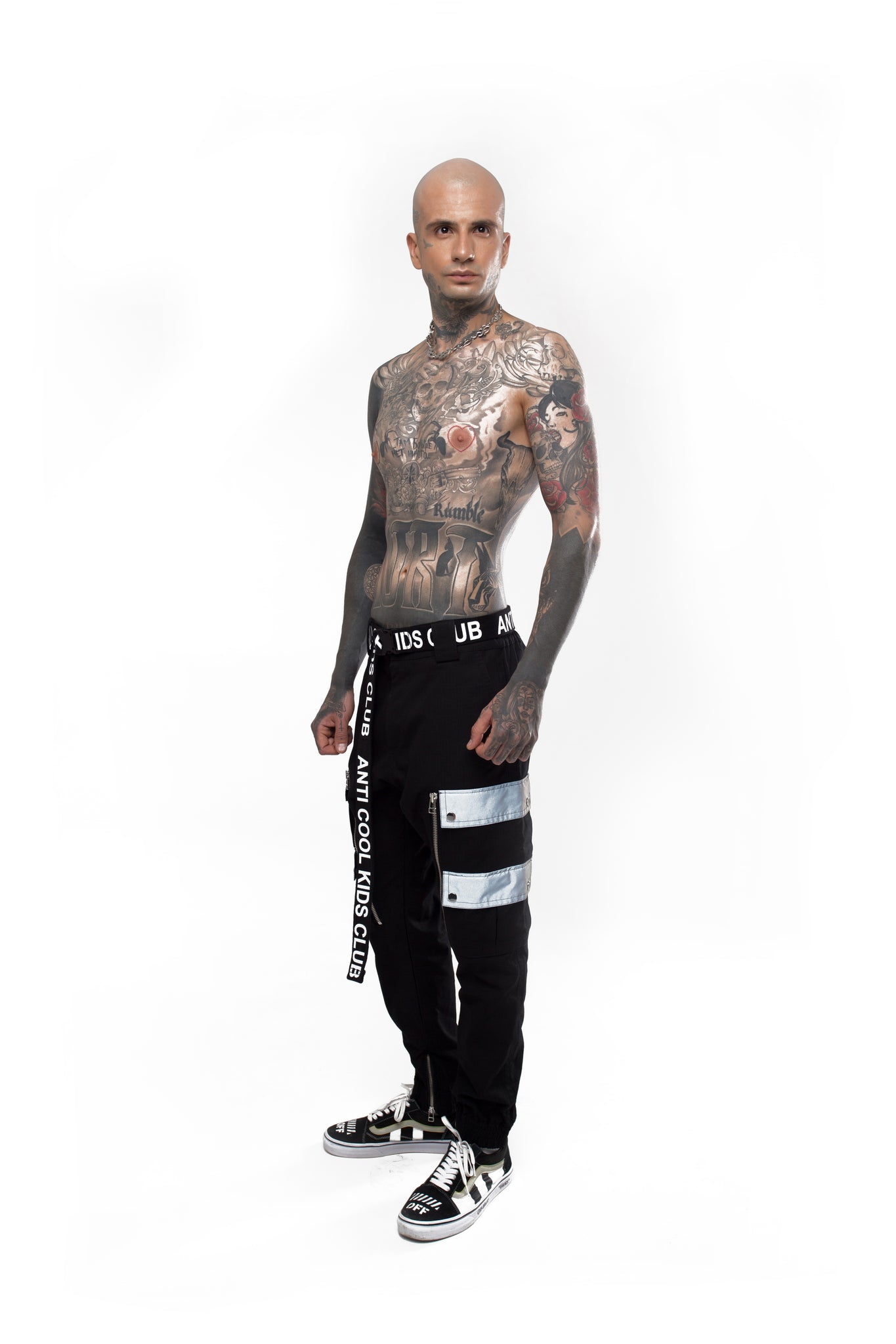Male Cargo Pants with Reflective Pockets