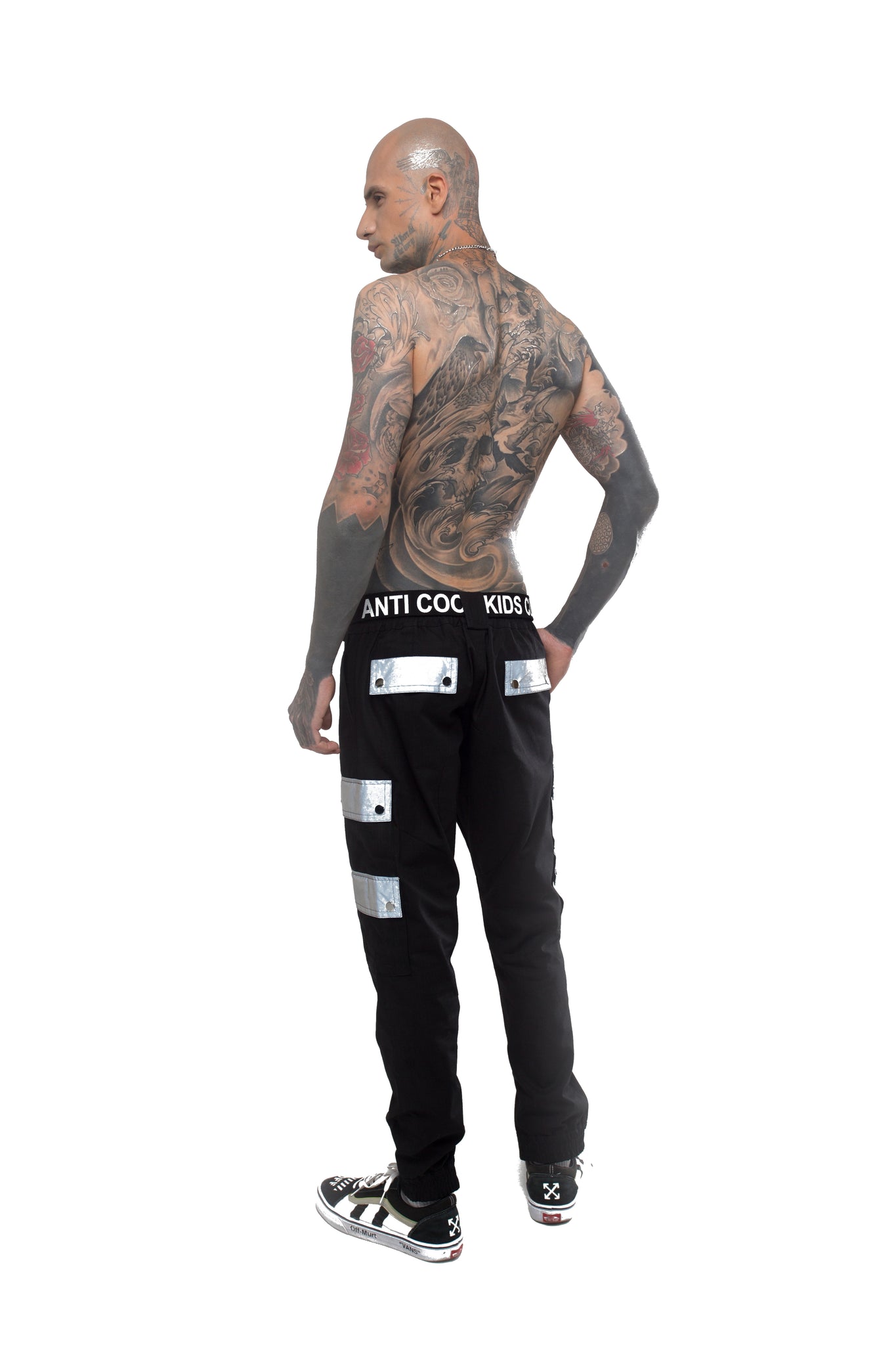Male Cargo Pants with Reflective Pockets