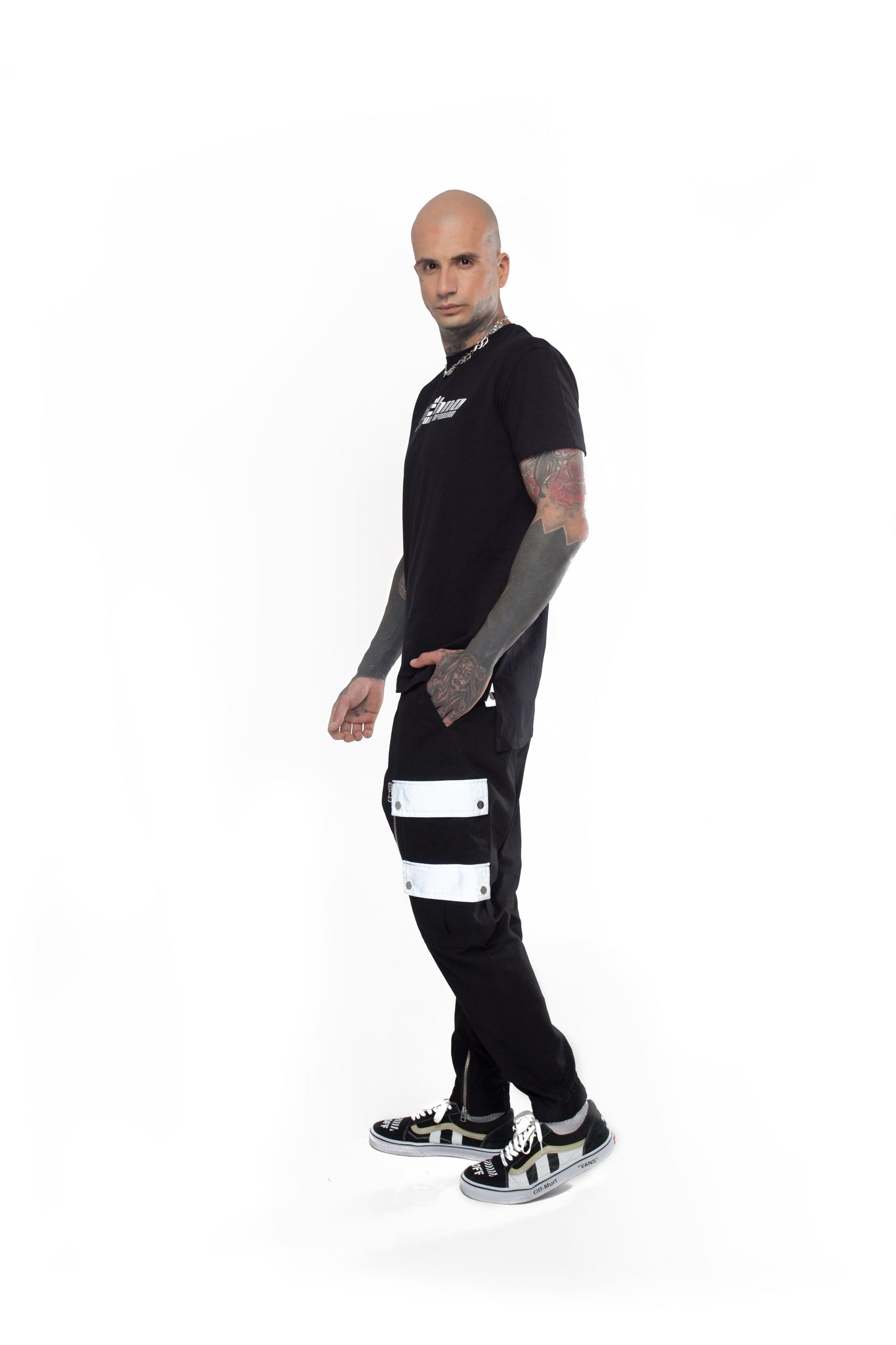 Male Cargo Pants with Reflective Pockets