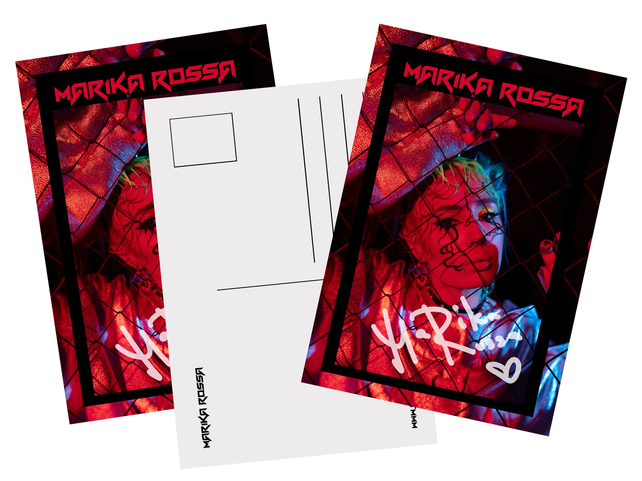 Marika Rossa signed card.
