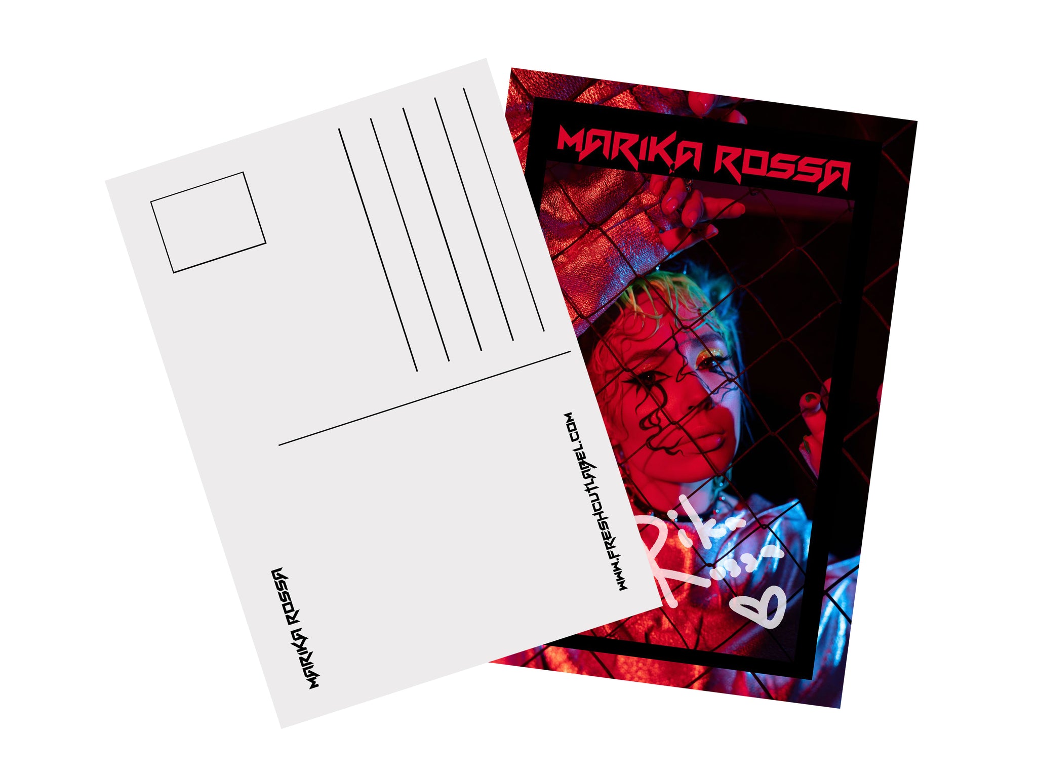 Marika Rossa signed card.